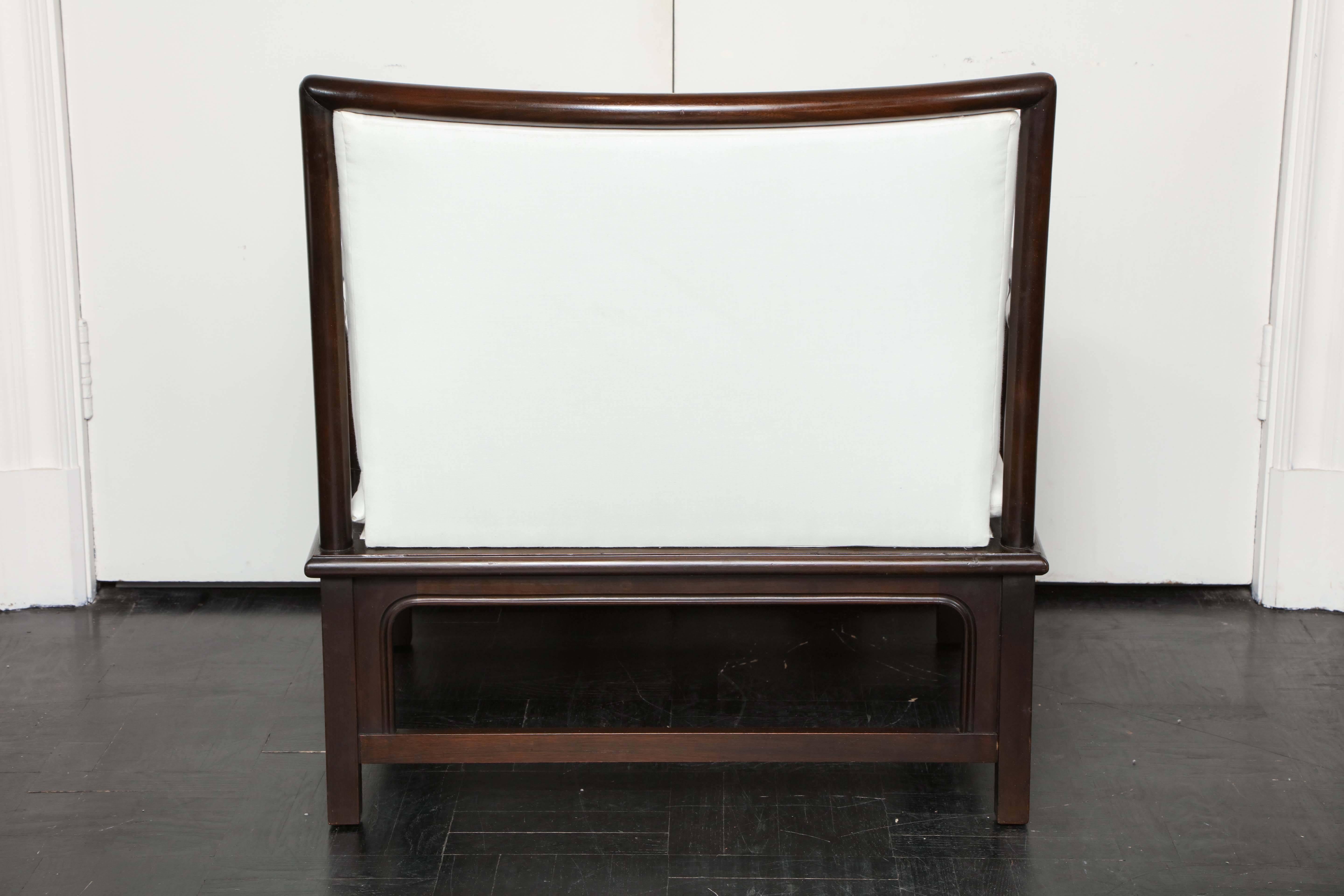 Pair of Mid-Century Ebonized Armchairs, 'Widdicomb' For Sale 3