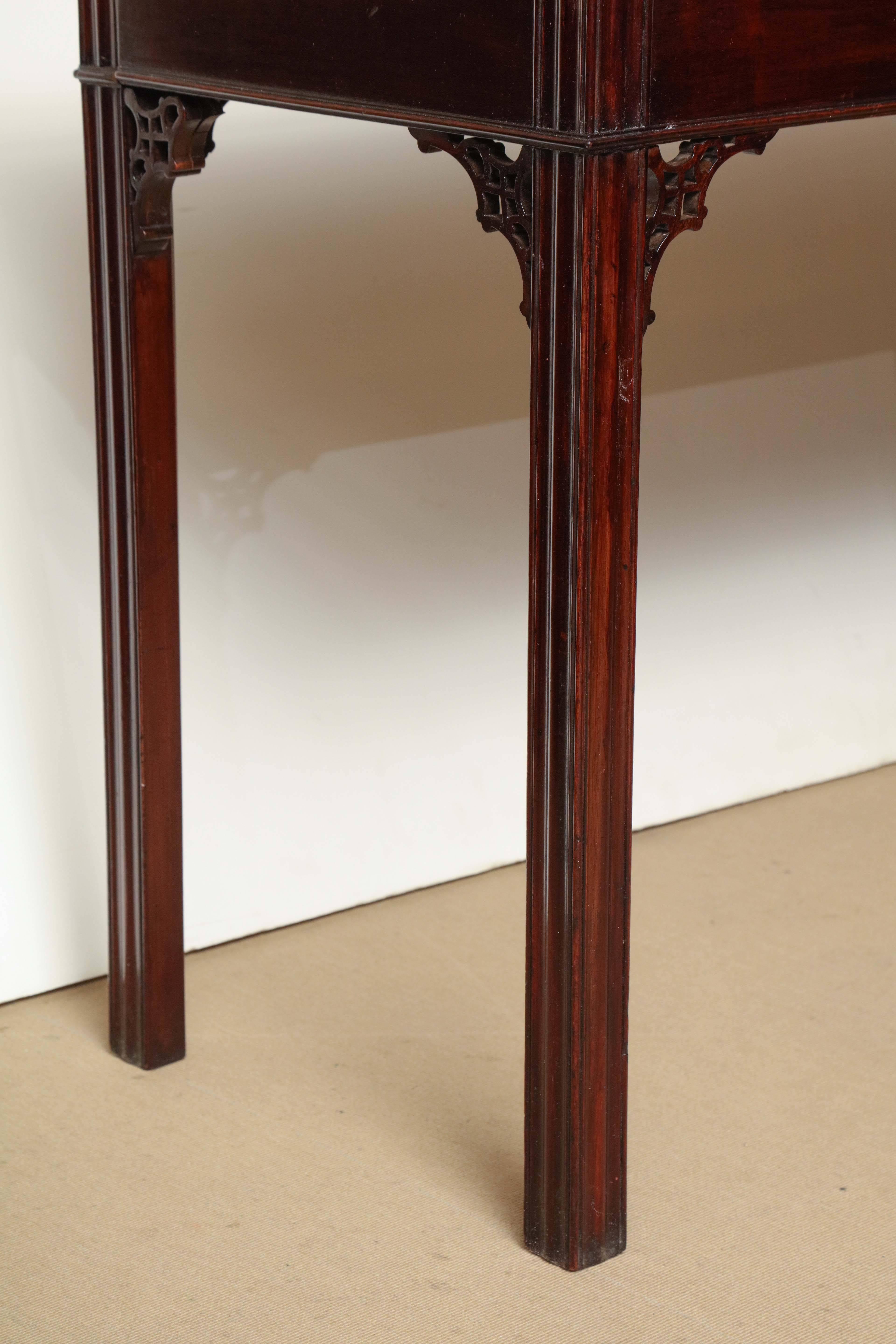 Early 19th century English games table in the Chippendale taste.
Mahogany.