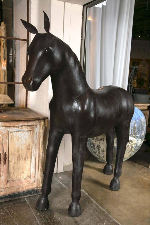 Large Leather Horse For Sale at 1stDibs