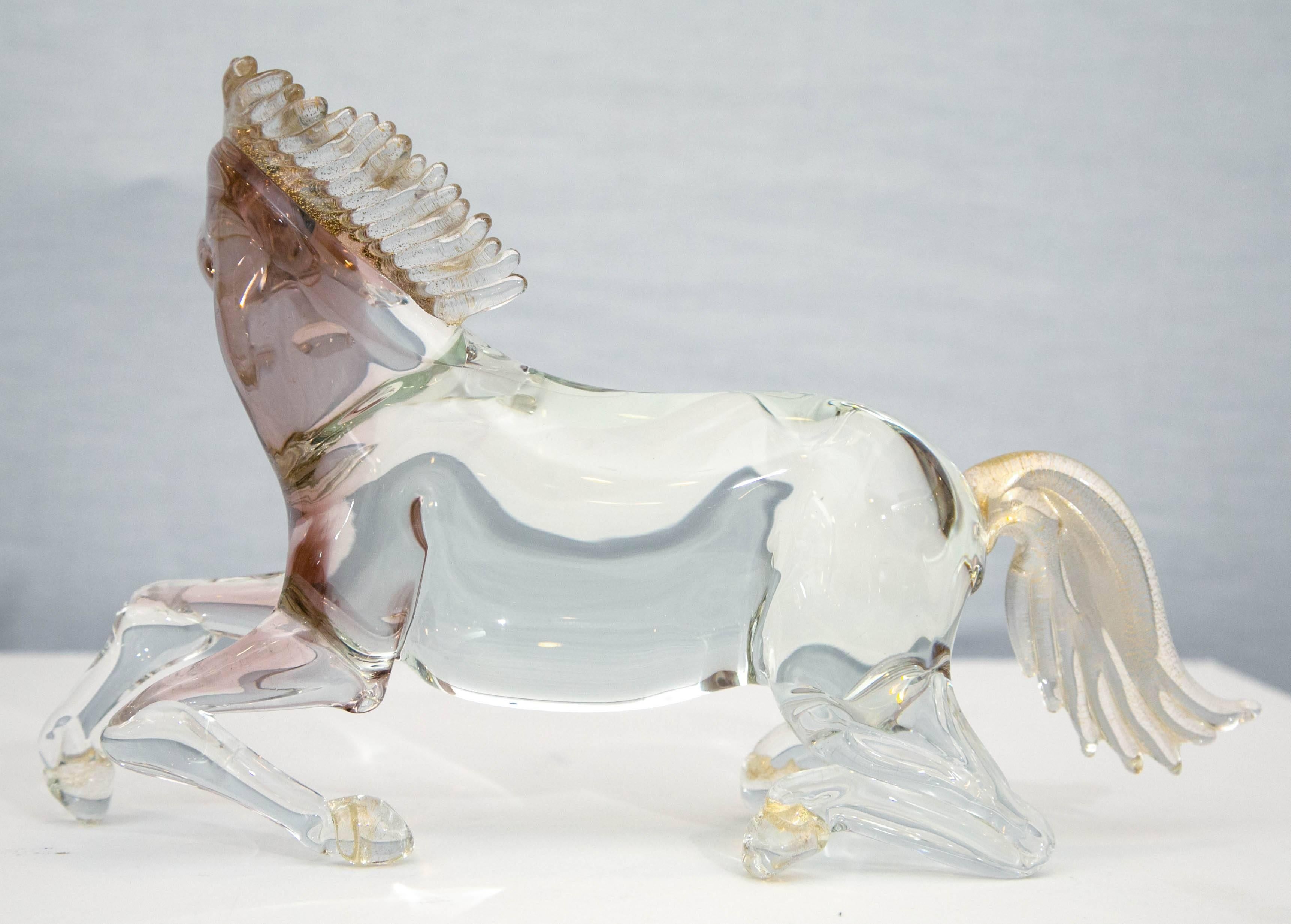 Italian Murano Glass Horse