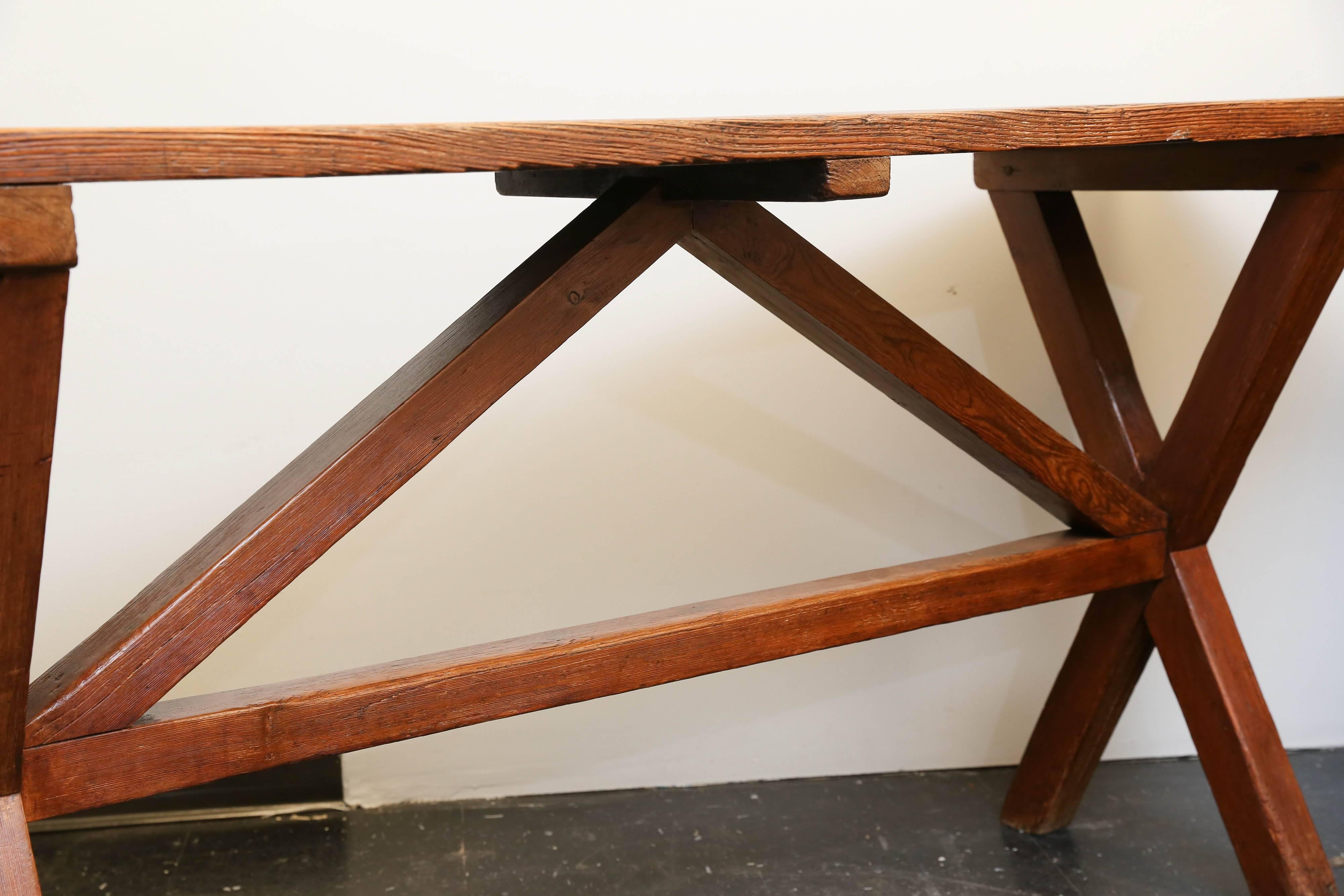 Pine 19th Century Tavern Table For Sale
