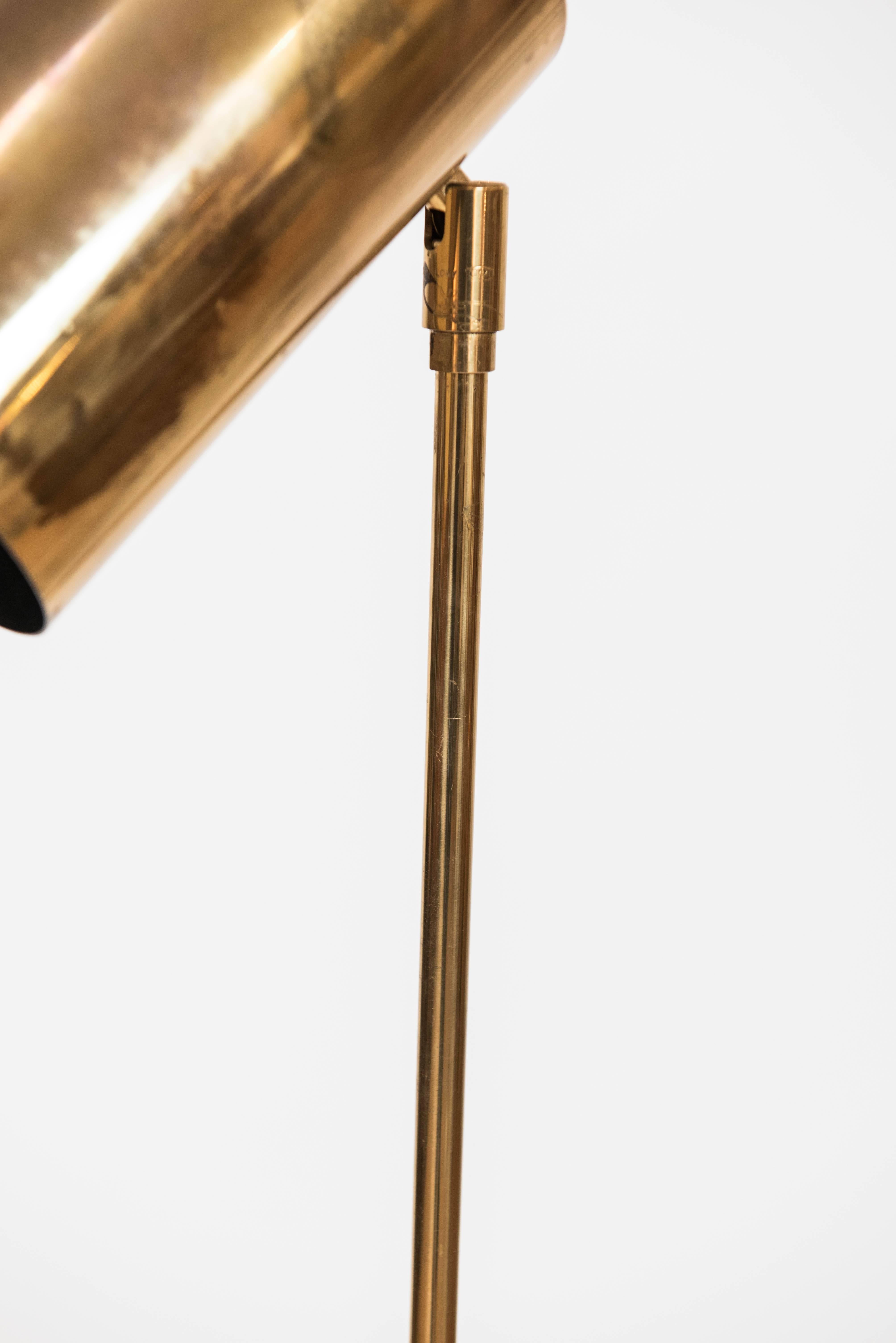 Mid-Century Modern  Vintage Robert Sonneman Single Brass Lamp with Marble Base