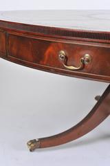 Large Mahogany Library Drum Table