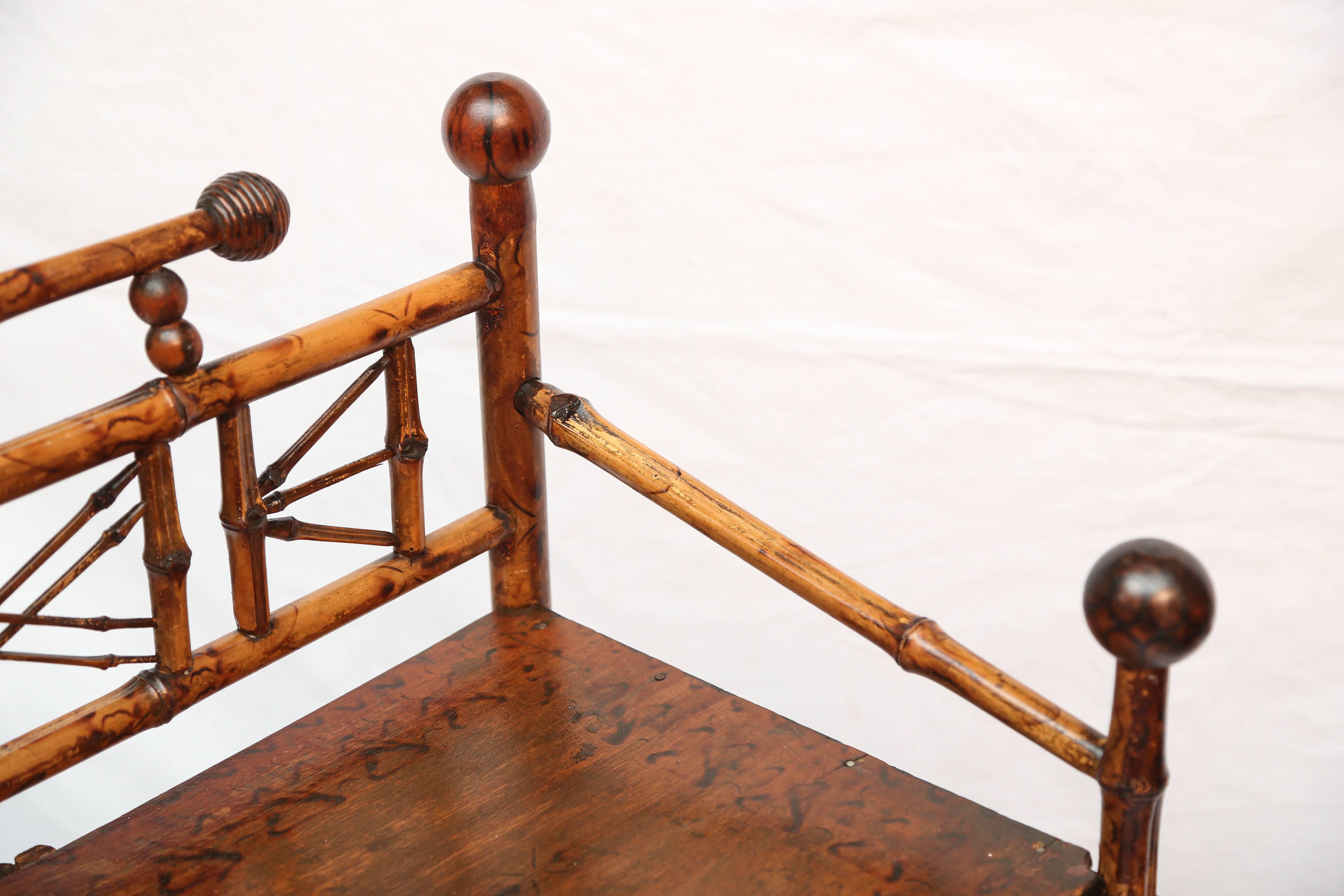 19th Century English Bamboo Book Stand 4