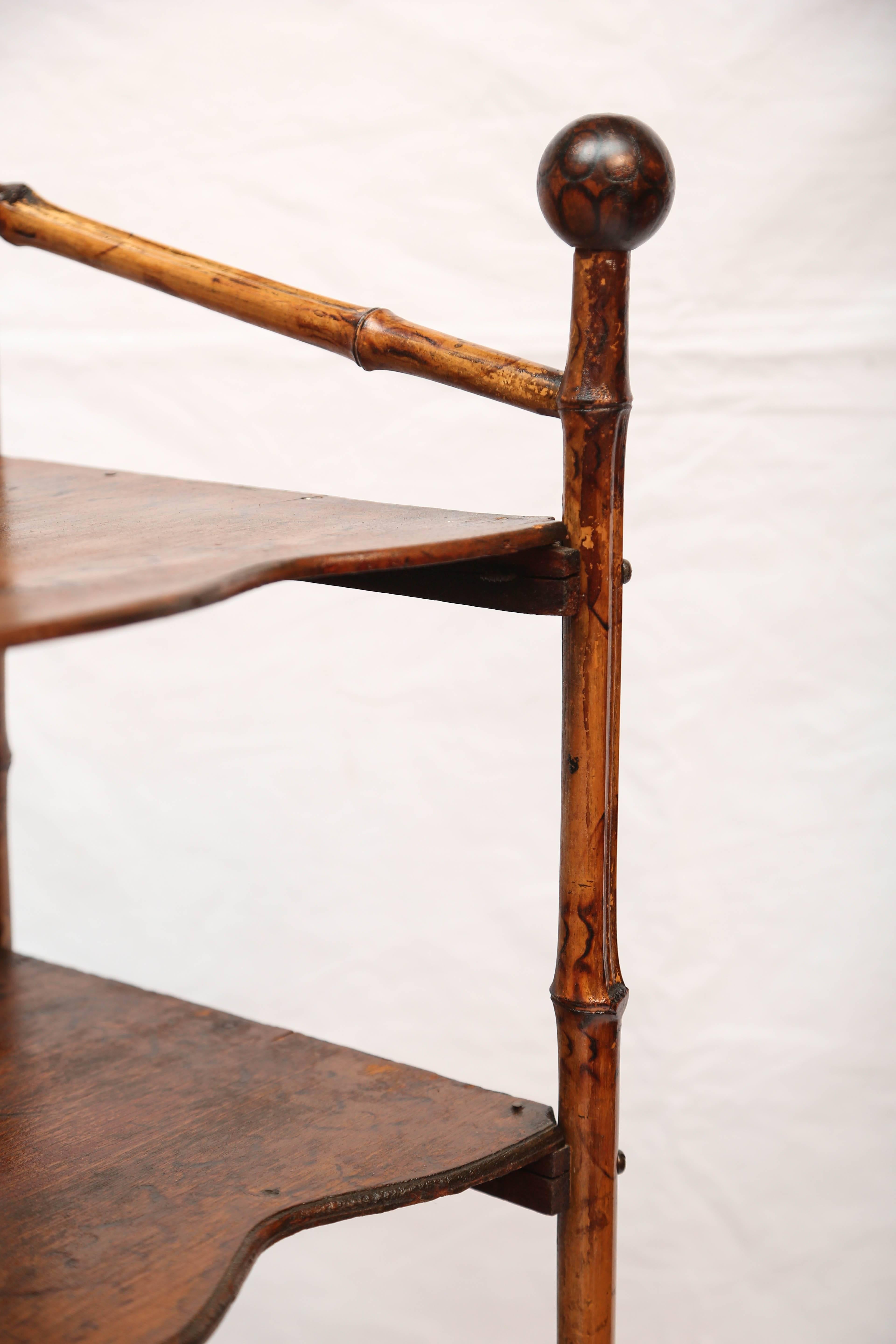 19th Century English Bamboo Book Stand 5