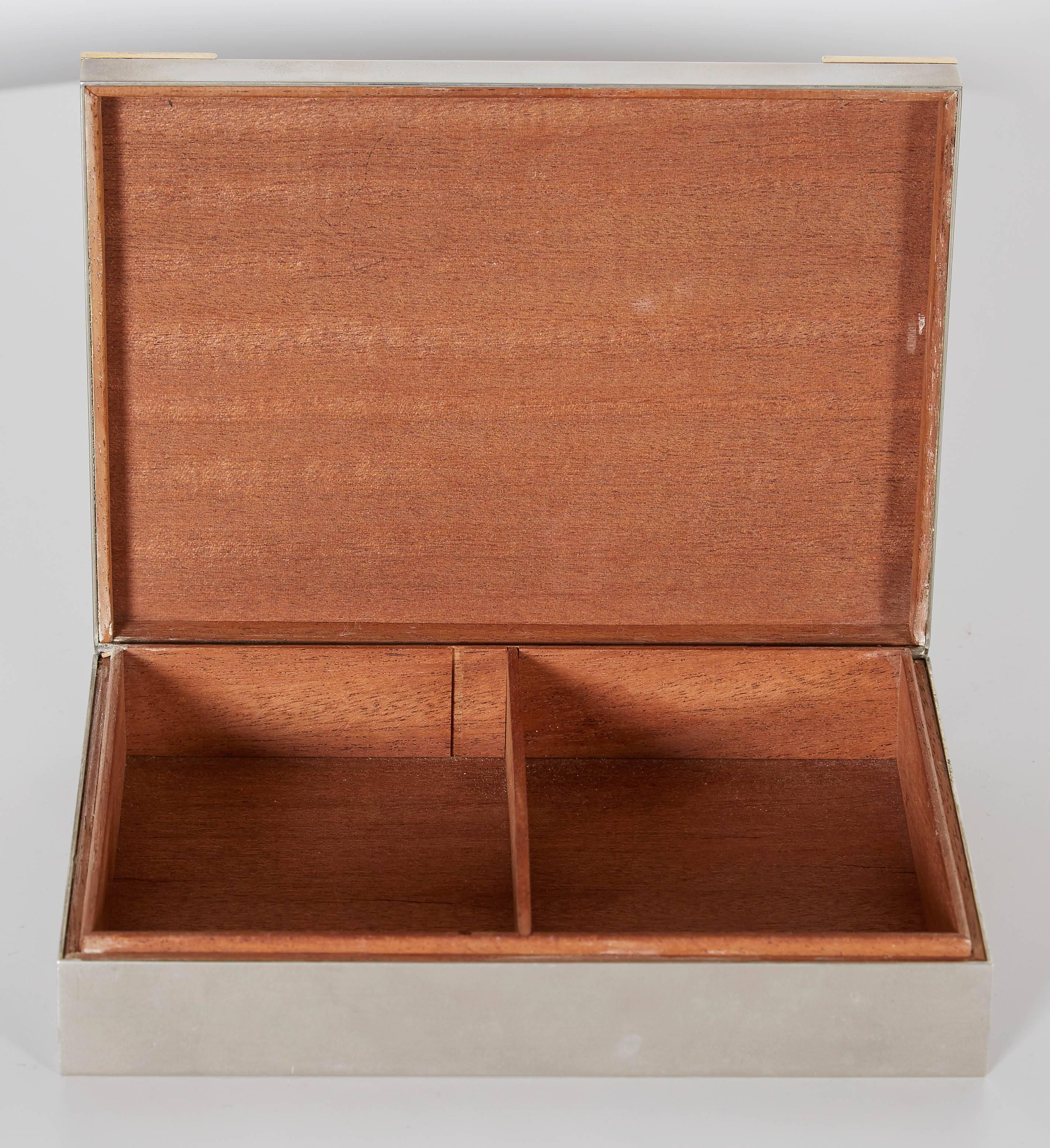 Plated Hermes Silver H Box