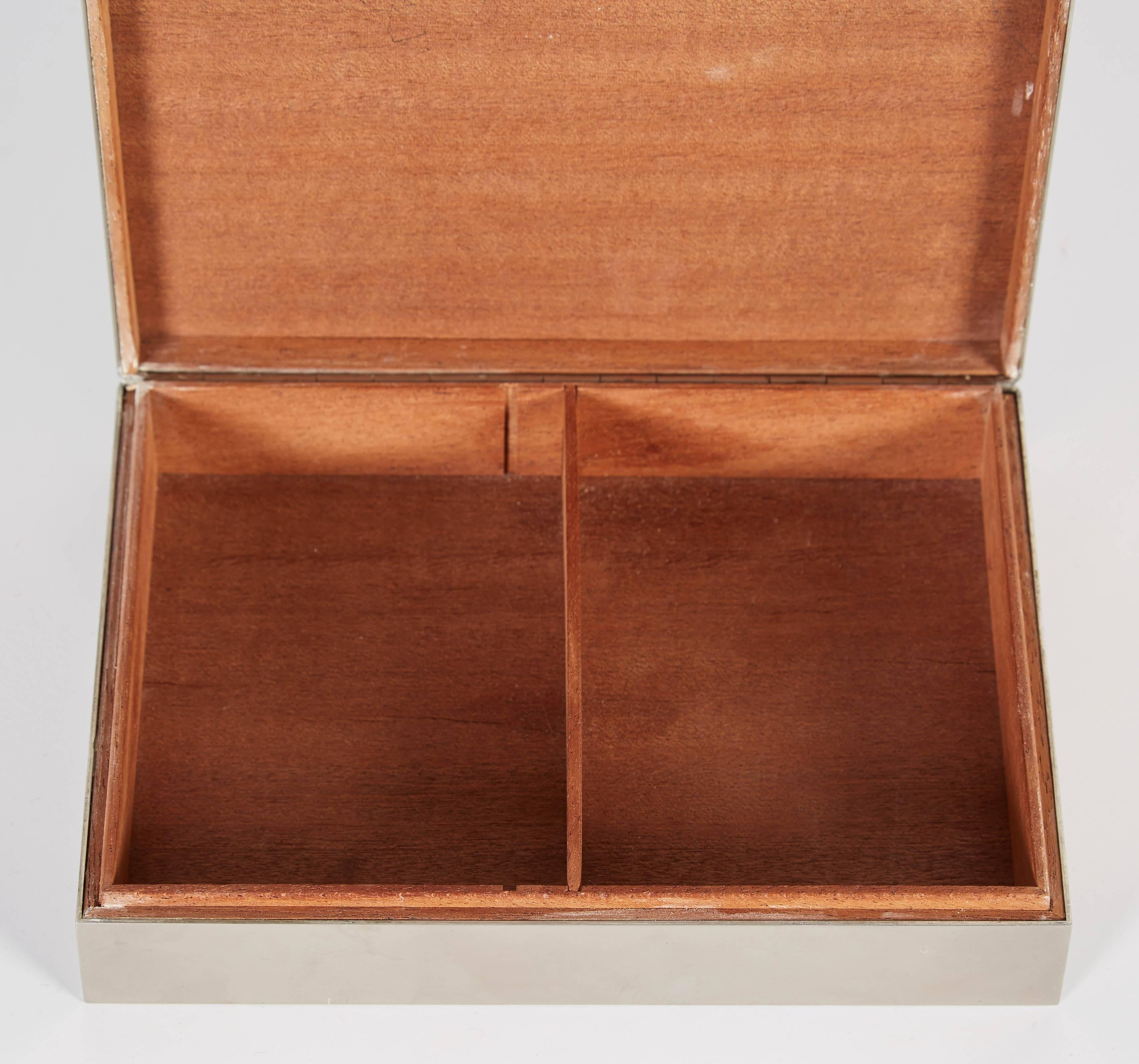 Hermes Silver H Box In Good Condition In New York, NY