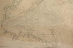 Vintage Map of New York Harbor, Framed, circa 1930