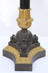 Pair of French Bronze Lamped Candelabra in Grand Scale