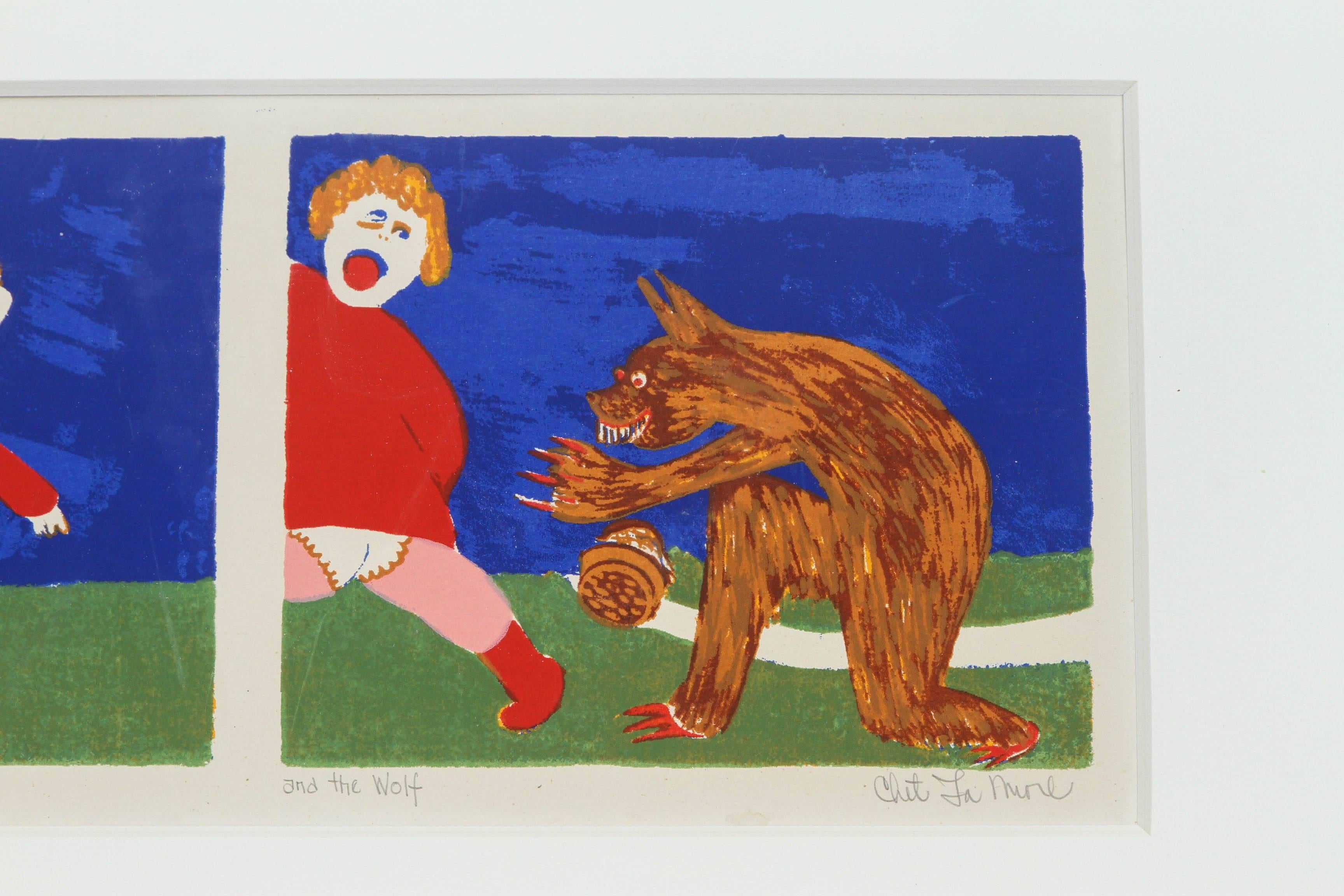 Mid-20th Century Original Silkscreen by Chet Lamore For Sale