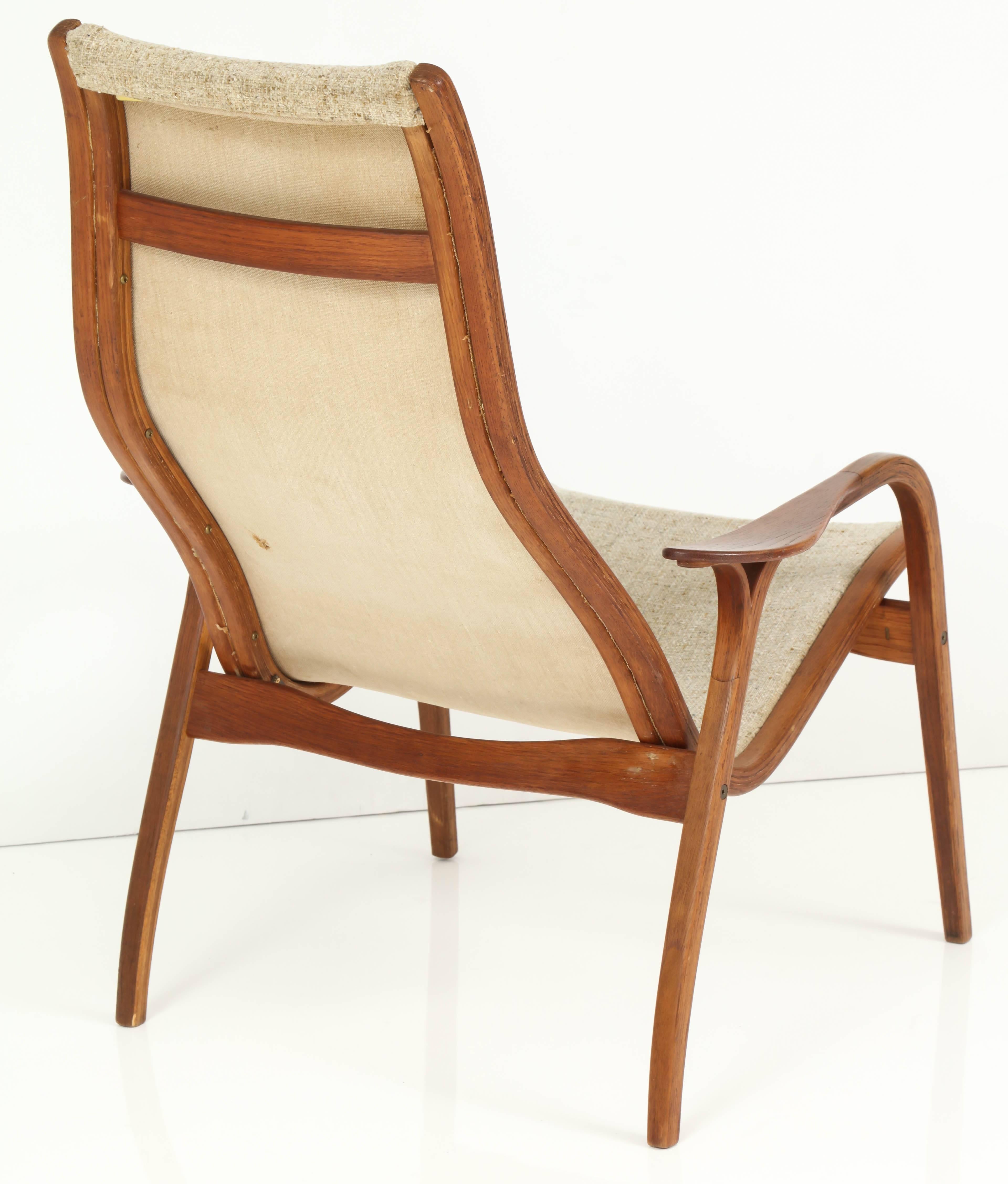Mid-Century Modern Lounge Chair by Yngve Ekström, Sweden, circa 1960