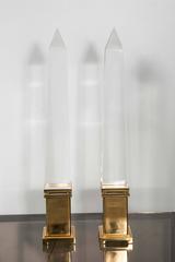 Paire de lampes obélisques