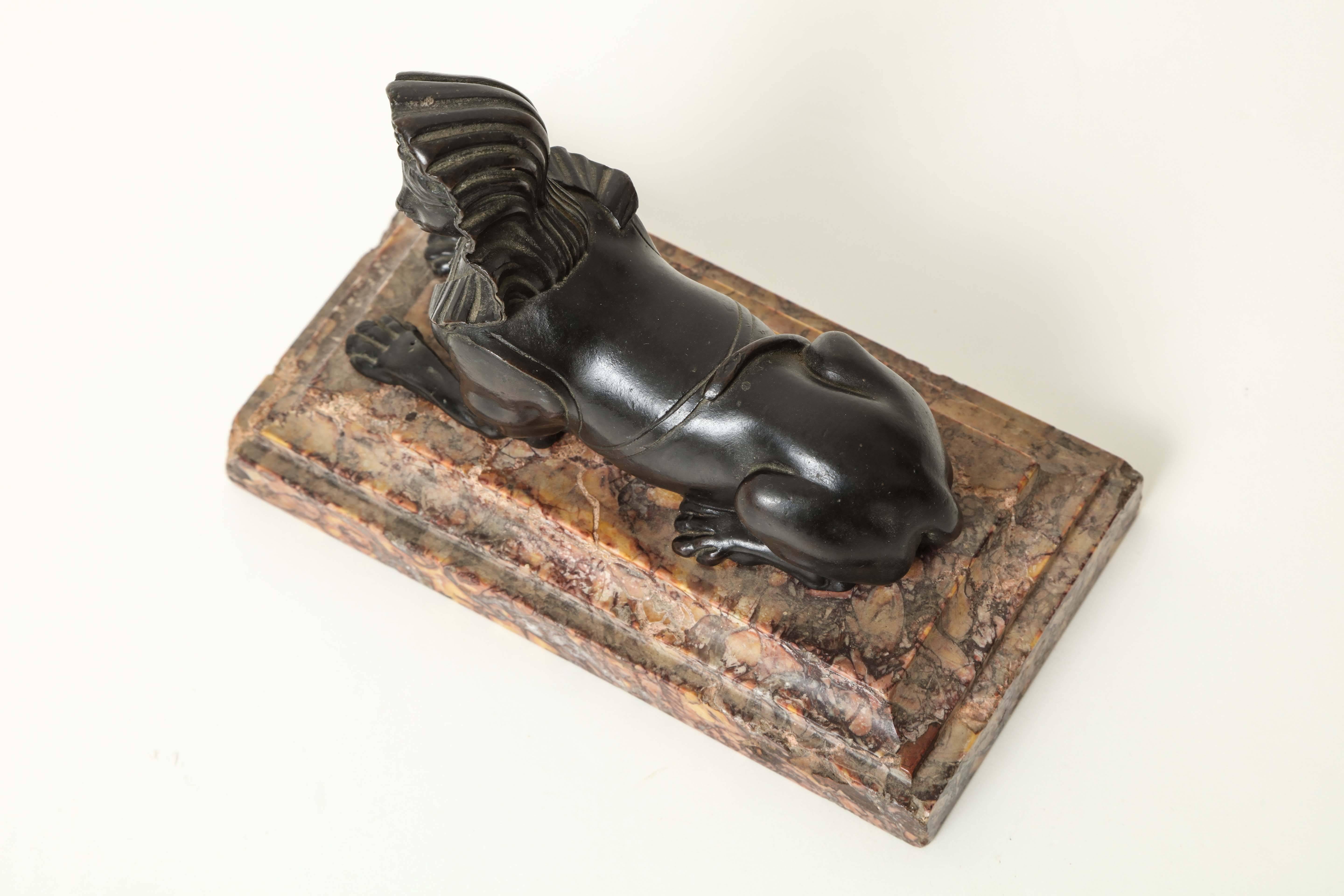 French Régence Bronze Sphinx, circa 1720 For Sale 2