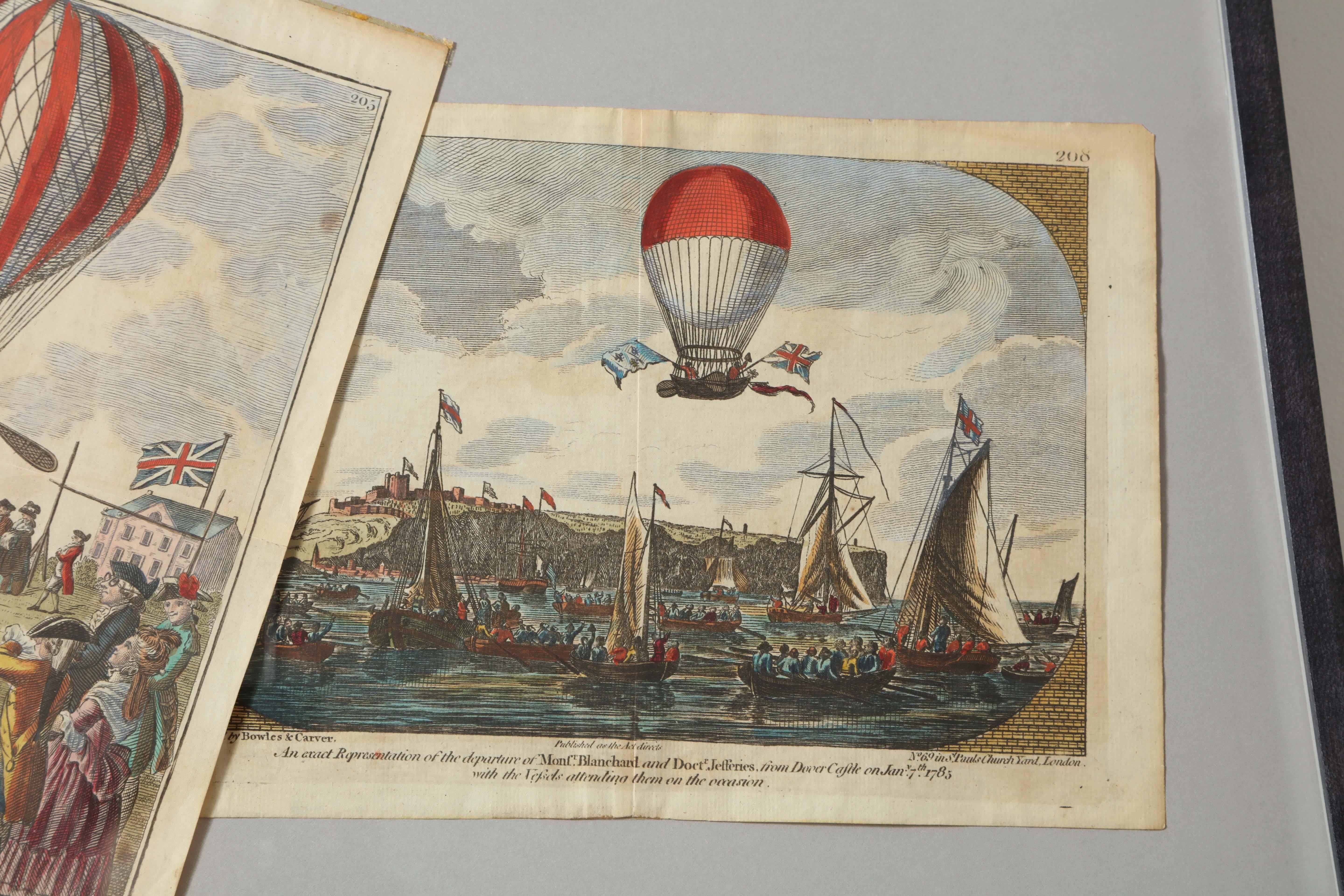 Paper Early 19th Century Balloon Engravings For Sale