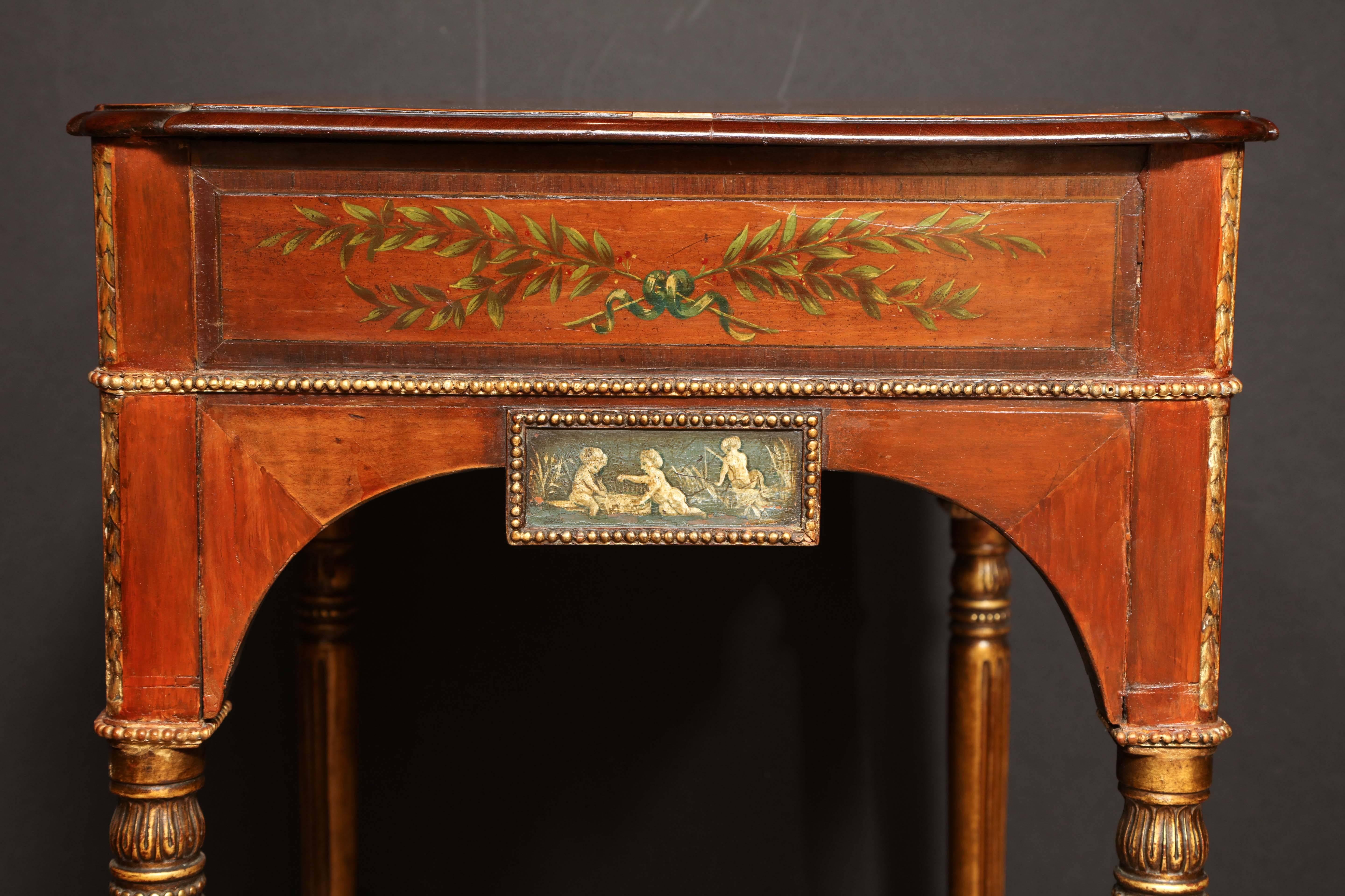Rare George III Satinwood Side Table 1