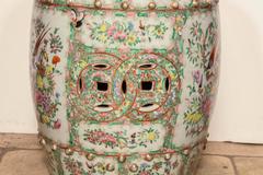 Chinese Rose Medallion Garden Seat