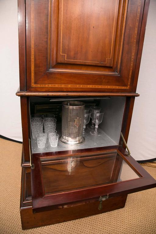 Mid-20th Century 1920s Mahogany Dry Bar, Complete with Humidor and Game Compendium For Sale