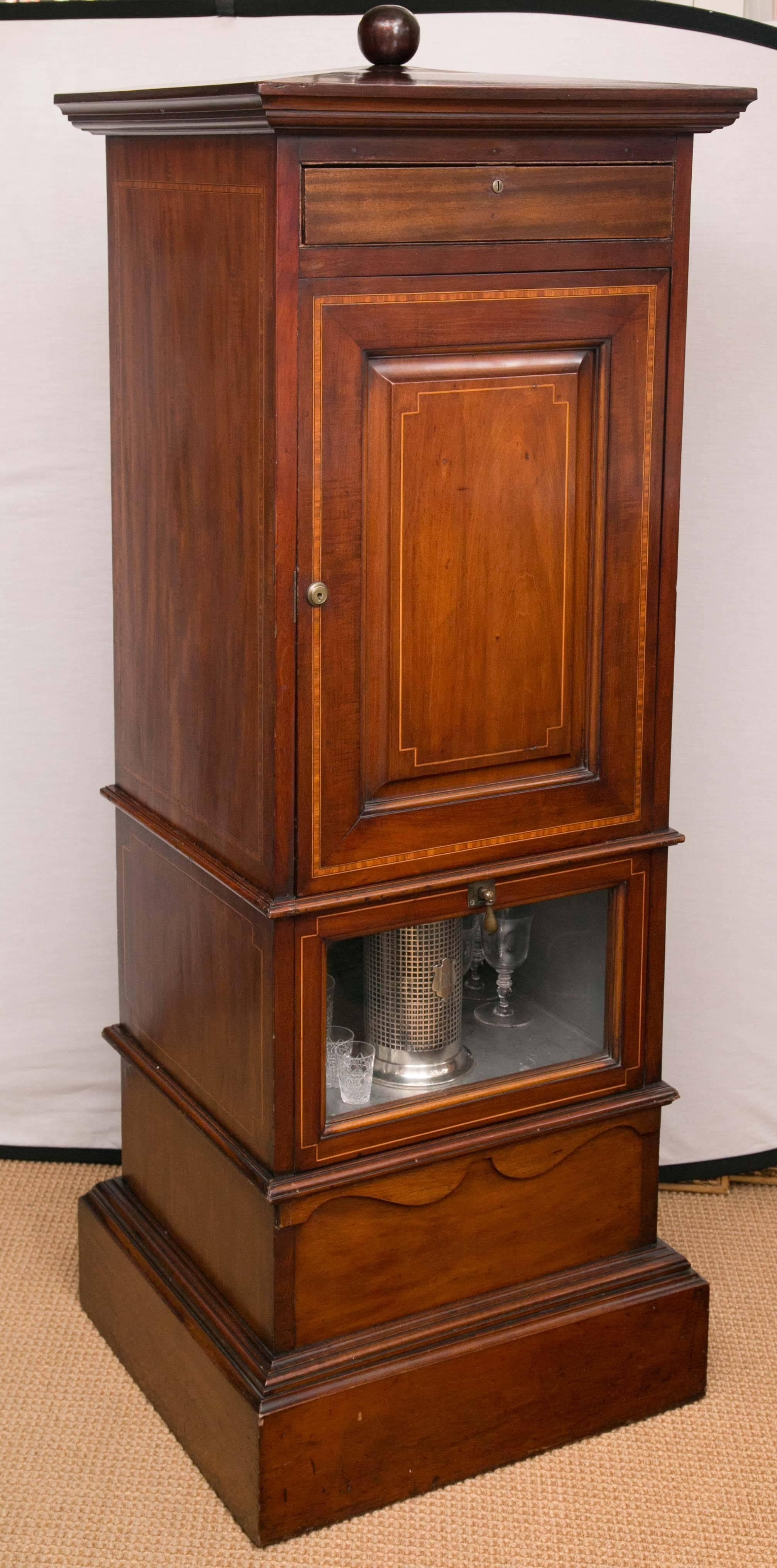 1920s Mahogany Dry Bar, Complete with Humidor and Game Compendium 2