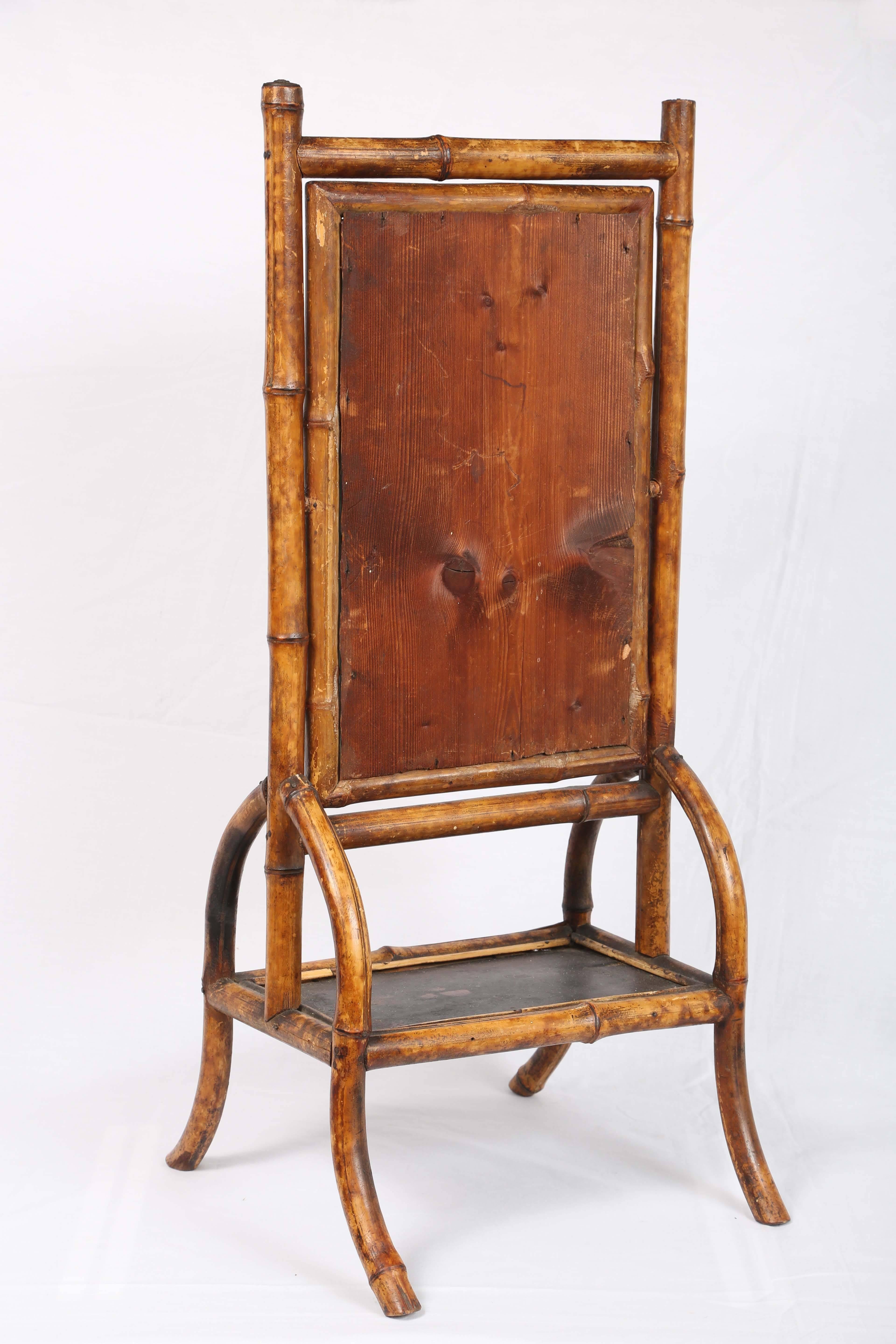 19th Century Bamboo Shaving or Make-Up Mirror Stand 2