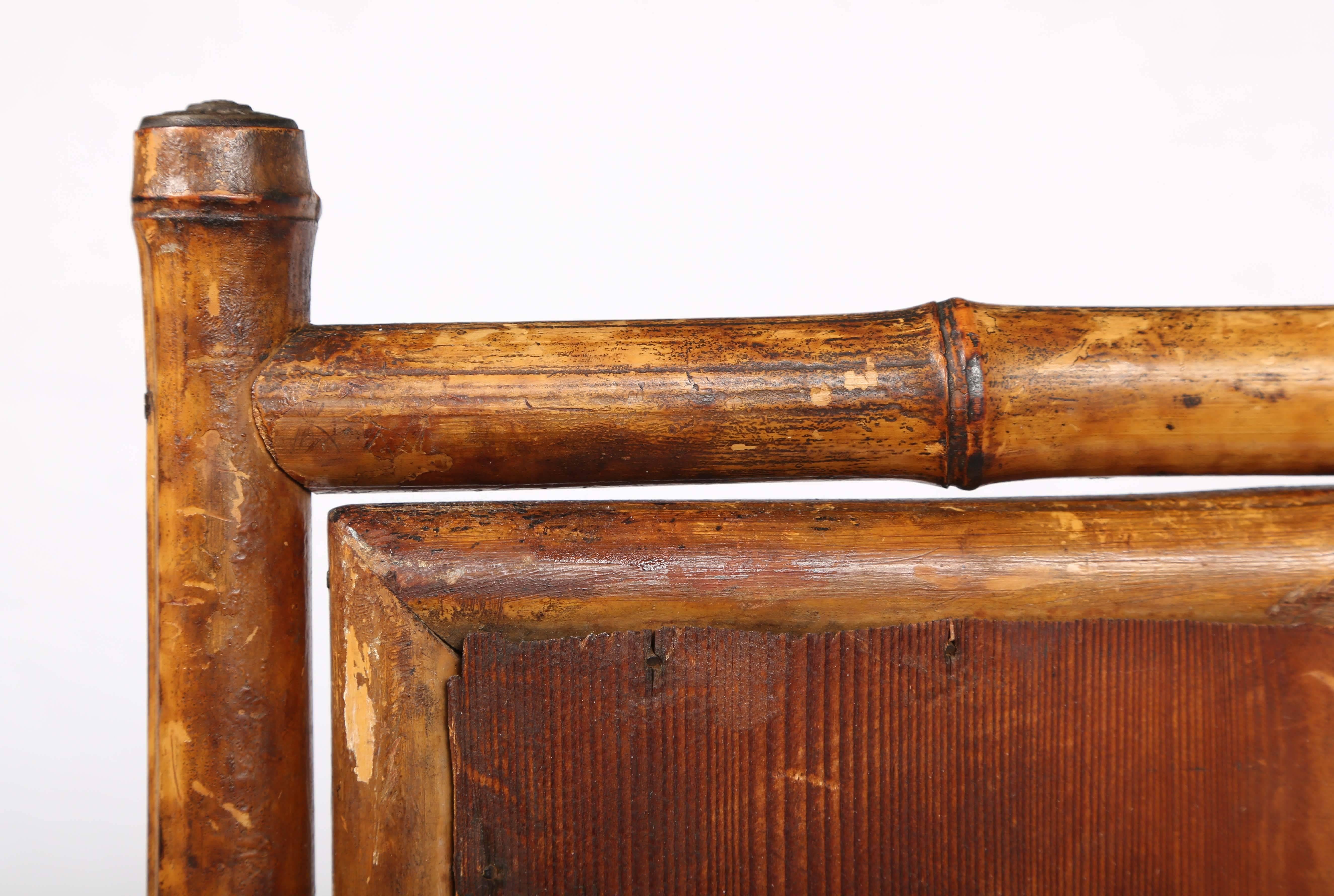 19th Century Bamboo Shaving or Make-Up Mirror Stand 3