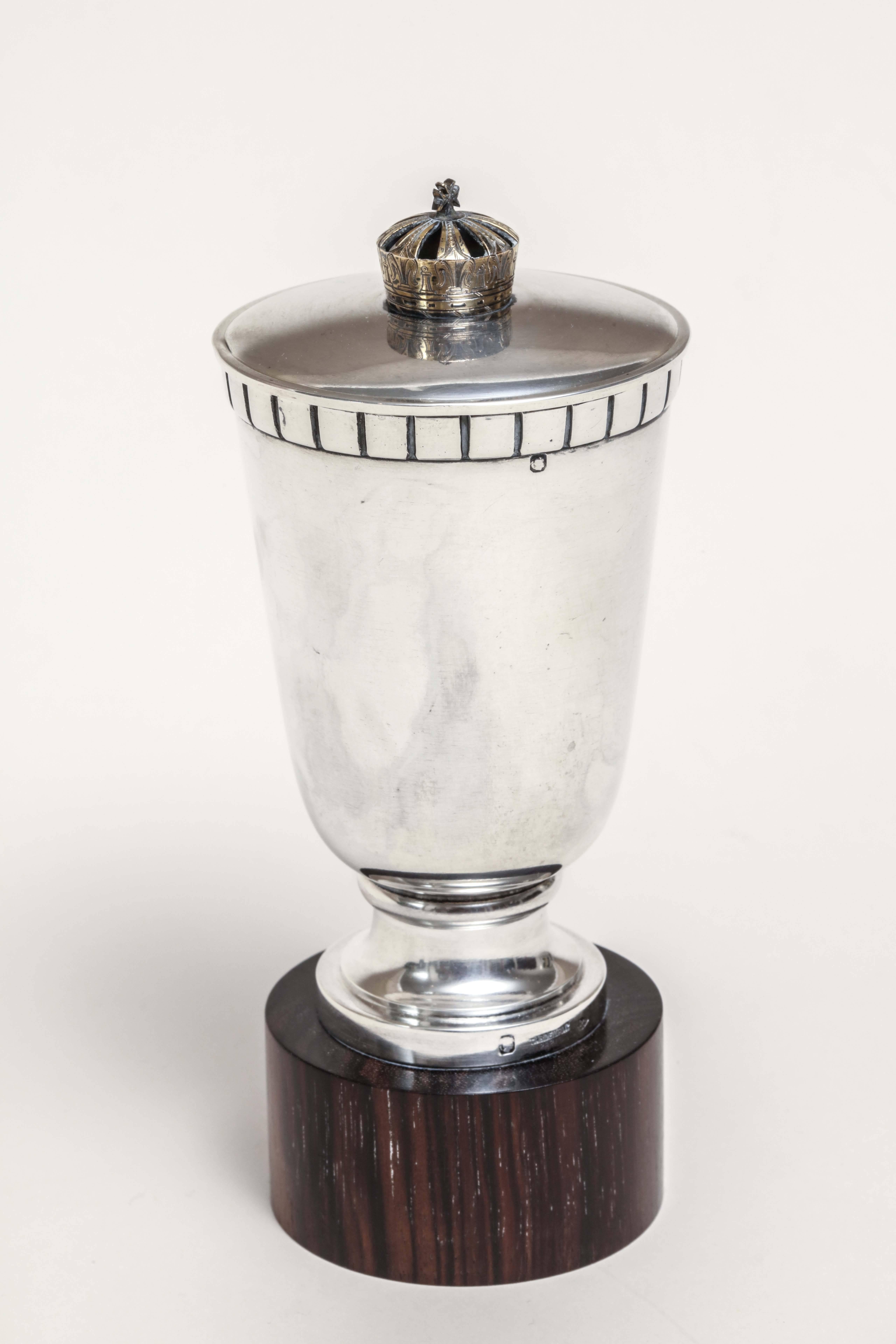 Maison Cardeilhac French Art Deco Sterling Silver Royal Bulgarian Trophy In Excellent Condition For Sale In New York, NY