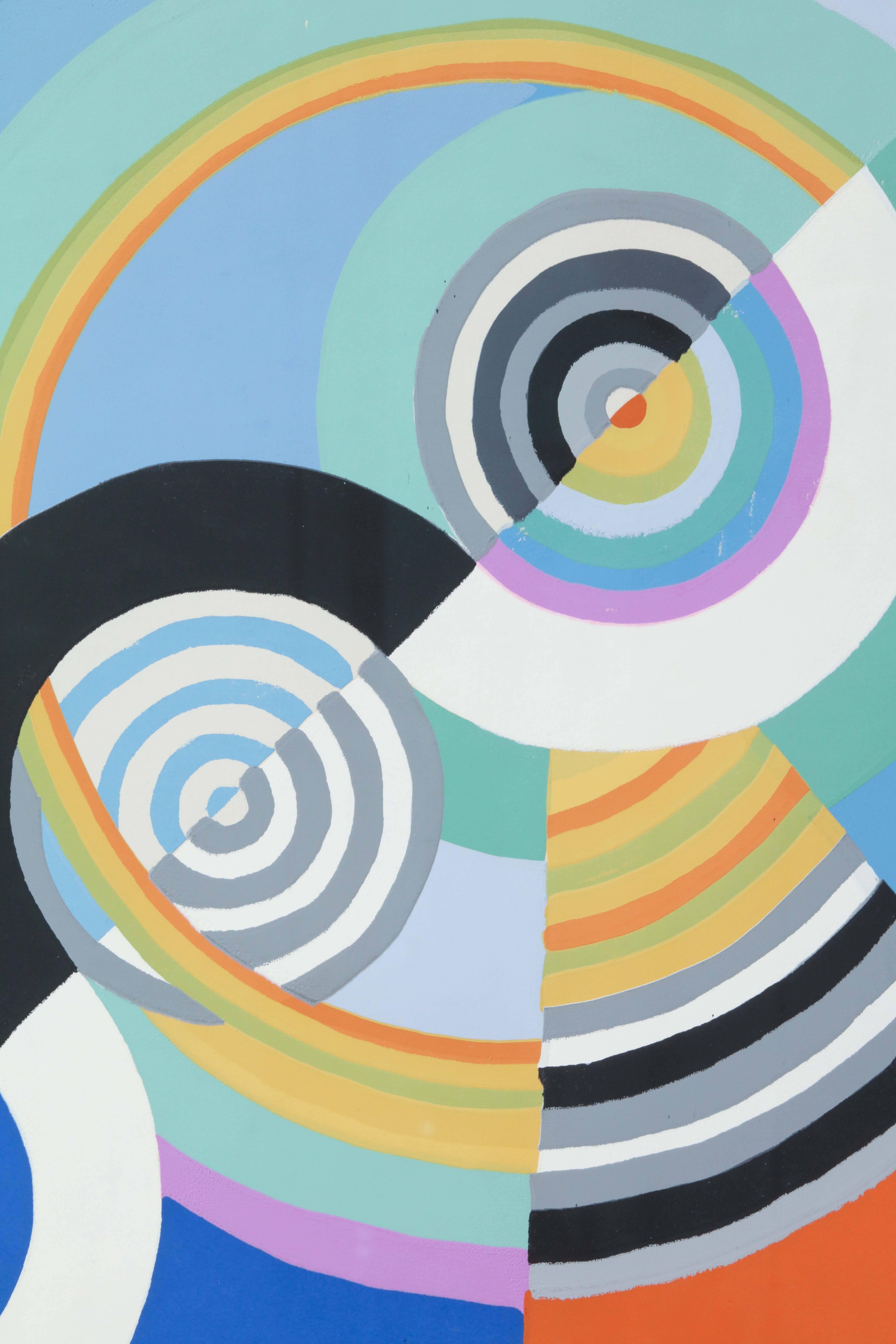 Paper ‘Rythme 3’ after Robert Delaunay For Sale