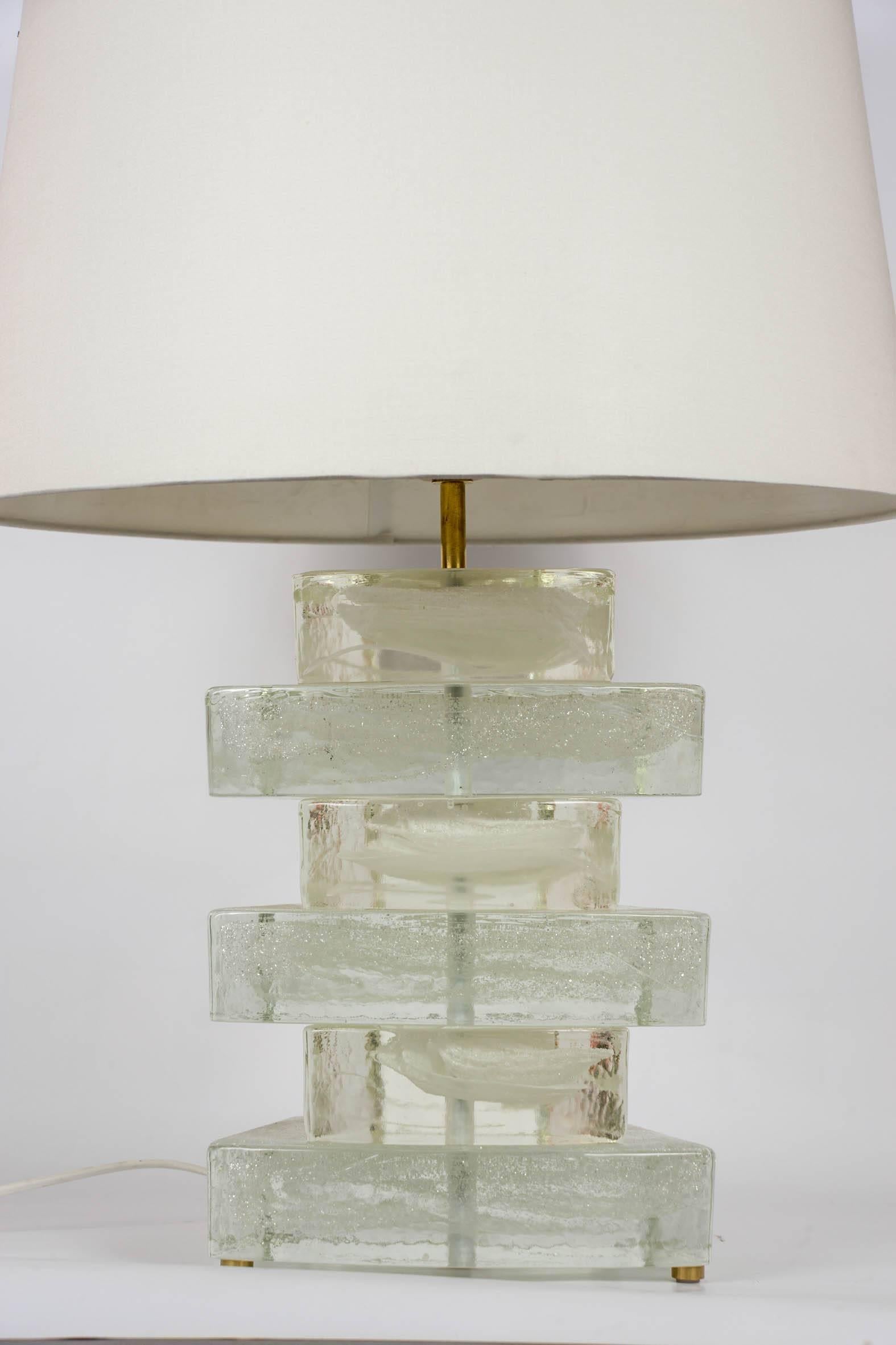 White Murano glass table lamps
Dimensions given without shade
No shade provided.