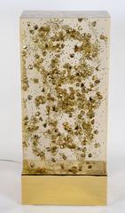 Lampe en rsin avec inclusions, par Romo, Paris