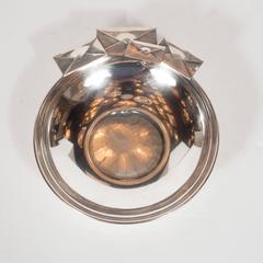 Art Deco Sterling Silver Catch-All / Bowl with Envelope Motif by Pineidor