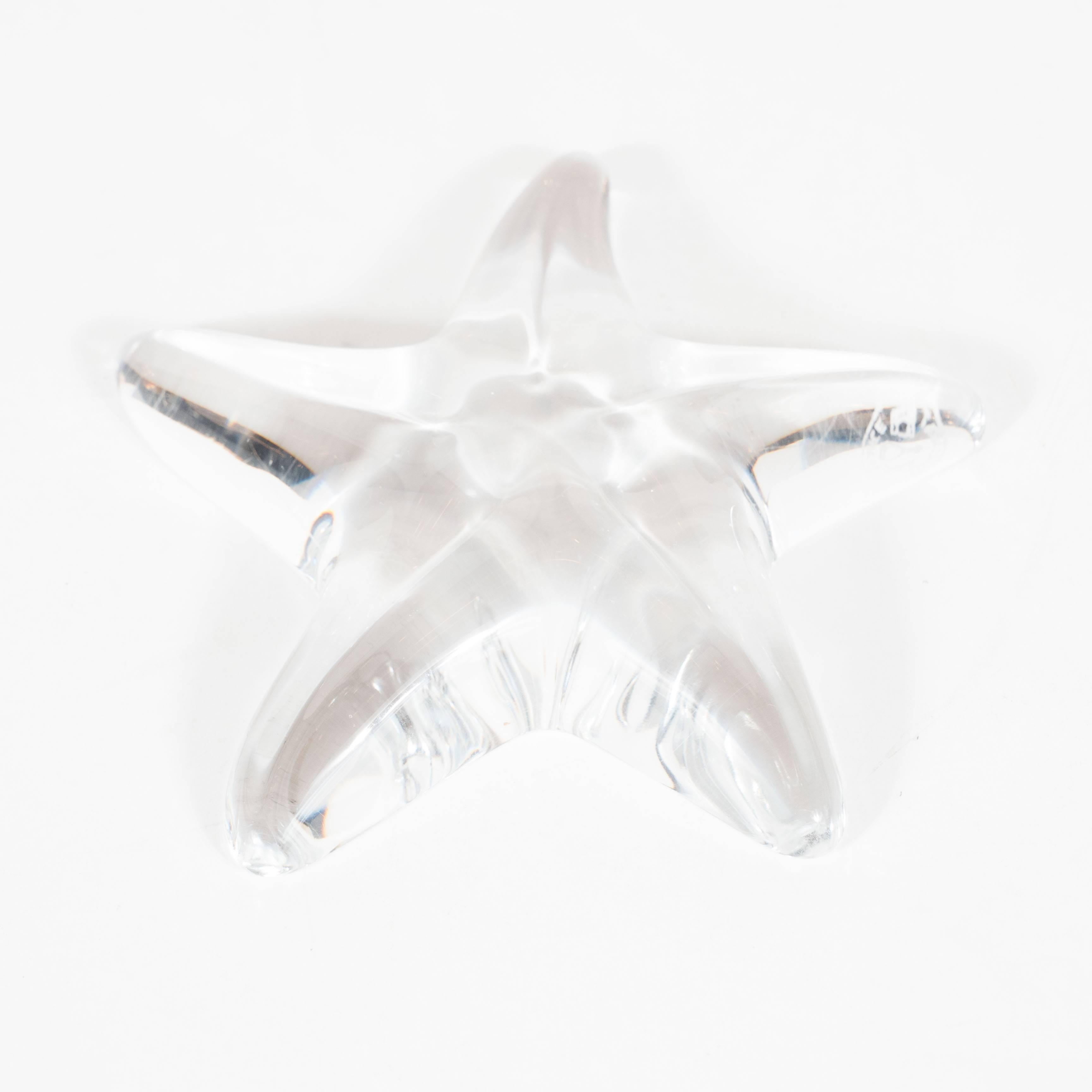 Mid-20th Century Mid-Century Baccarat Starfish Objet or Paperweight