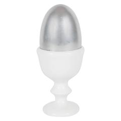 Pop Art Sculpture of a Silver Egg by Herbert Distel, circa 1968 10