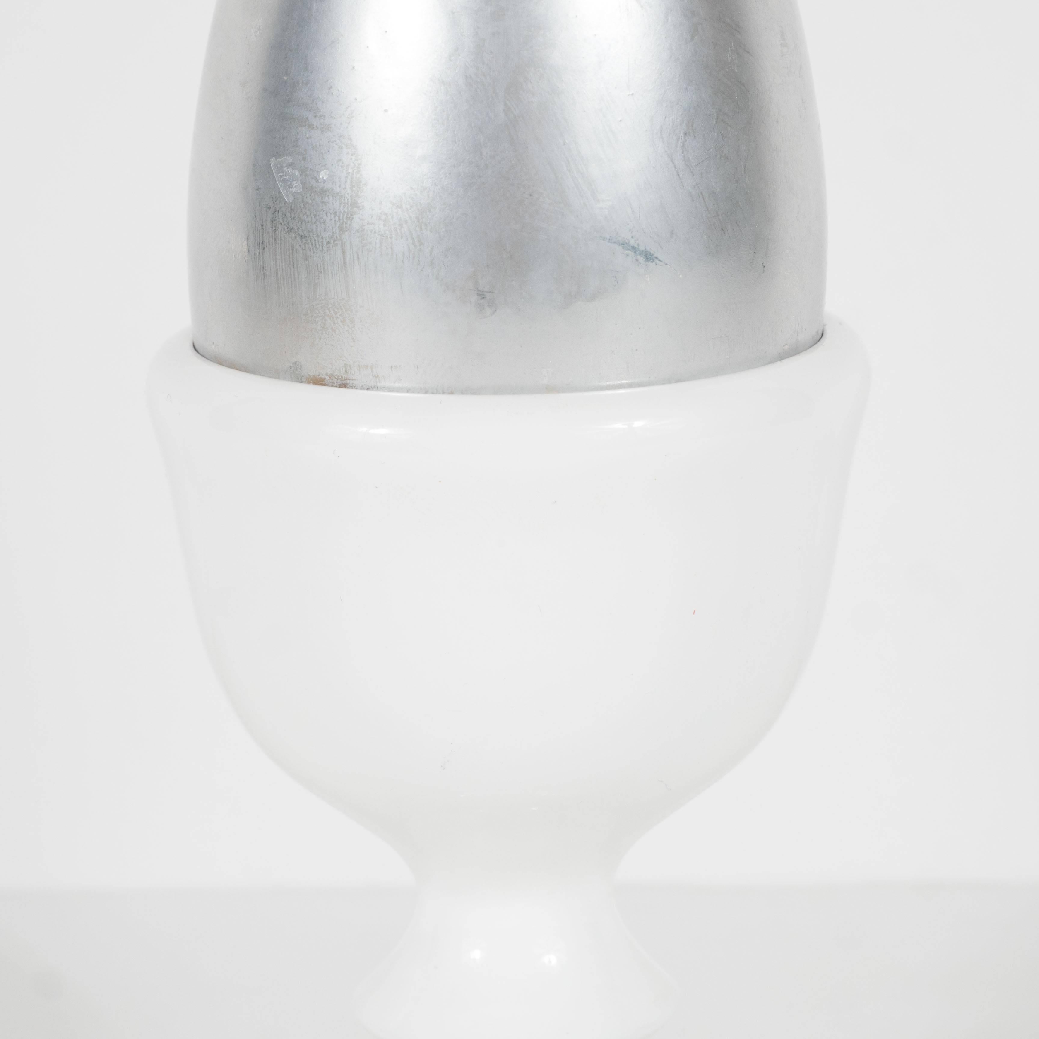 Post-Modern Pop Art Sculpture of a Silver Egg by Herbert Distel, circa 1968 For Sale