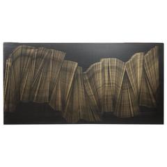Monumental Miriam Cabessa "Gold No. 2" Oil and Gold Powder on Linen Painting