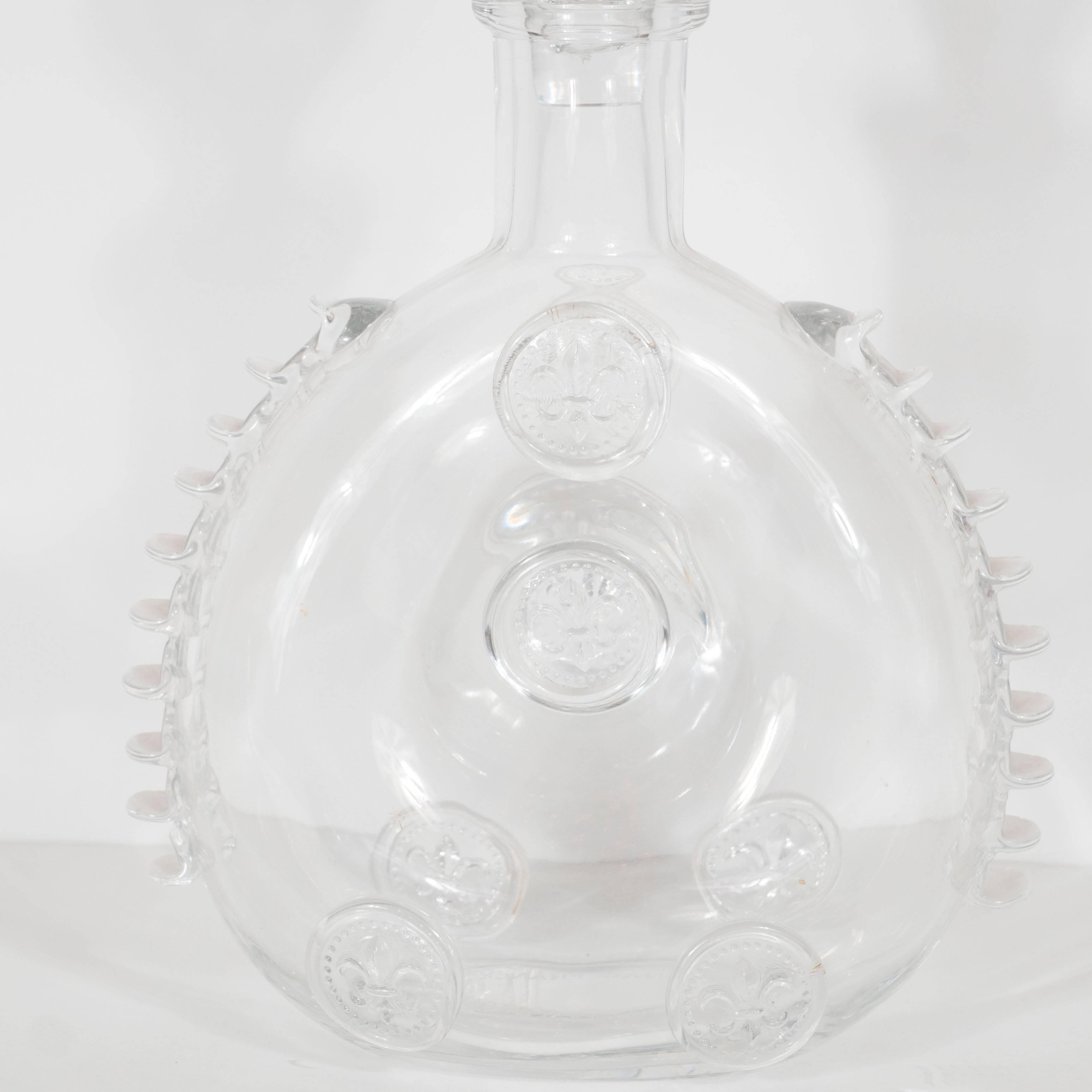 Mid-Century Modern Vintage Mid-Century Baccarat Crystal Louis XIII Decanter with Ornate Lid