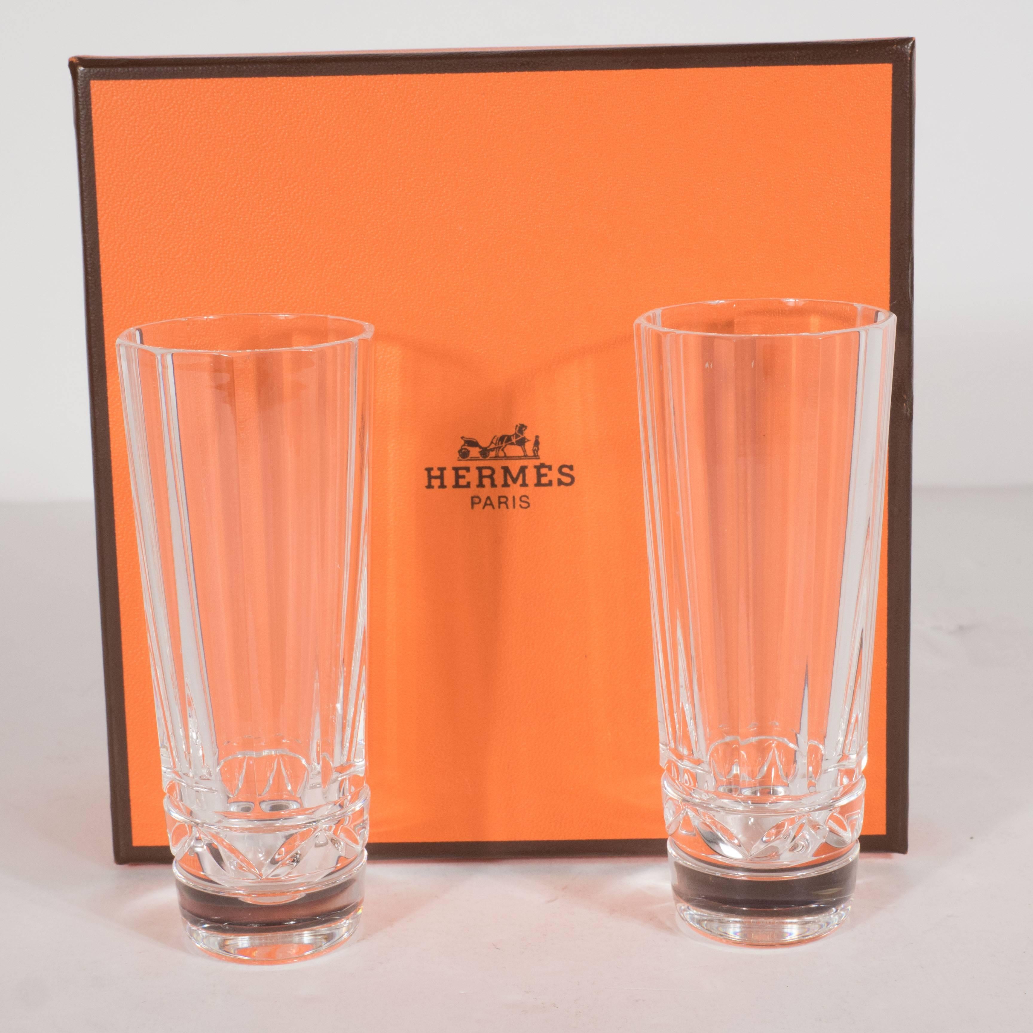 Set of Ten Iskender Series Vodka or Shot Glasses by Hermes in Original Packaging In Excellent Condition In New York, NY