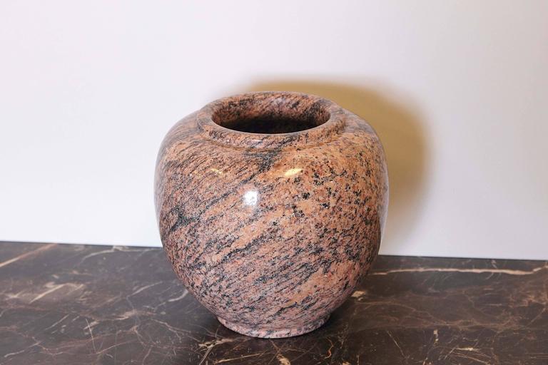 20th Century Polished Granite Vase at 1stdibs