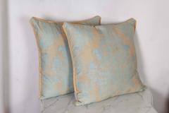 A Set of Fortuny Fabric Cushions in the Dandolo Pattern
