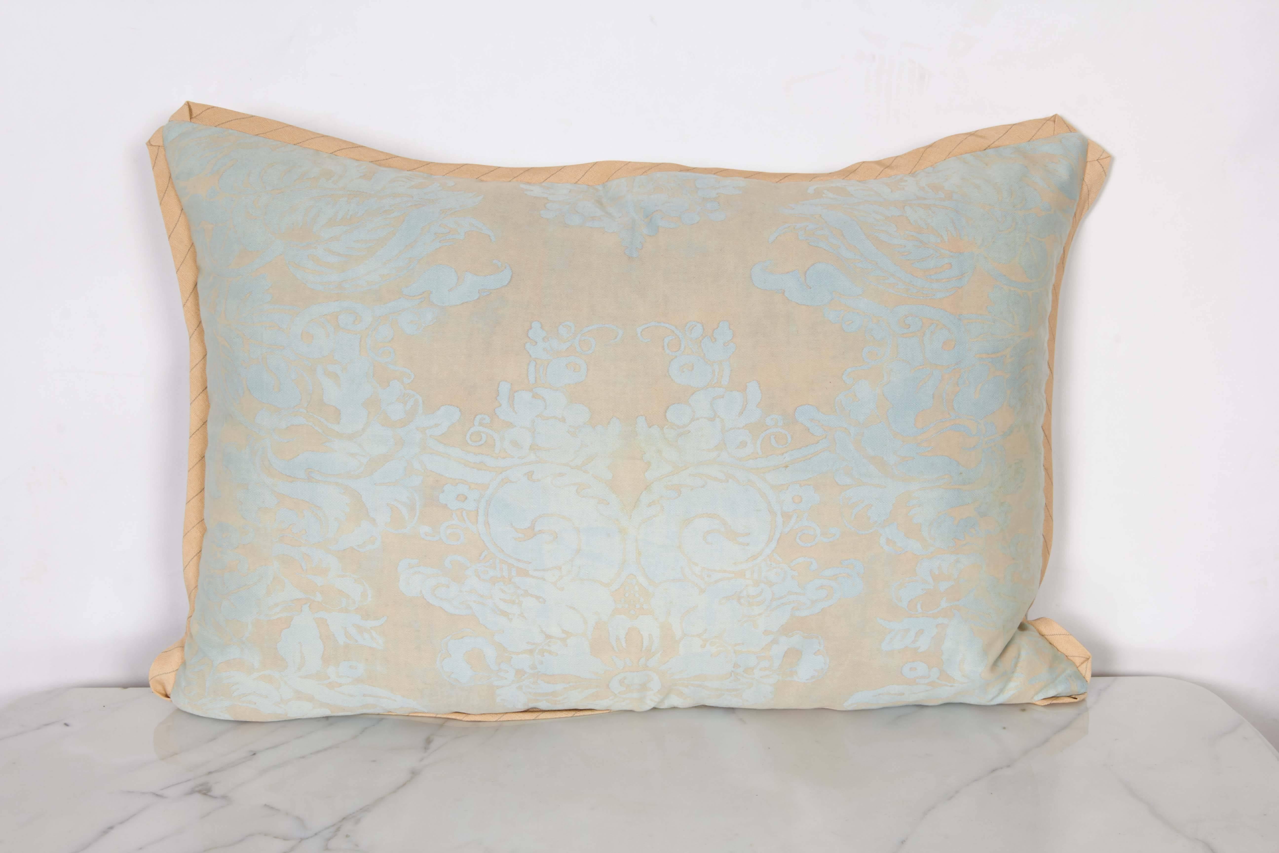 A Set of Fortuny Fabric Cushions in the Dandolo Pattern  1
