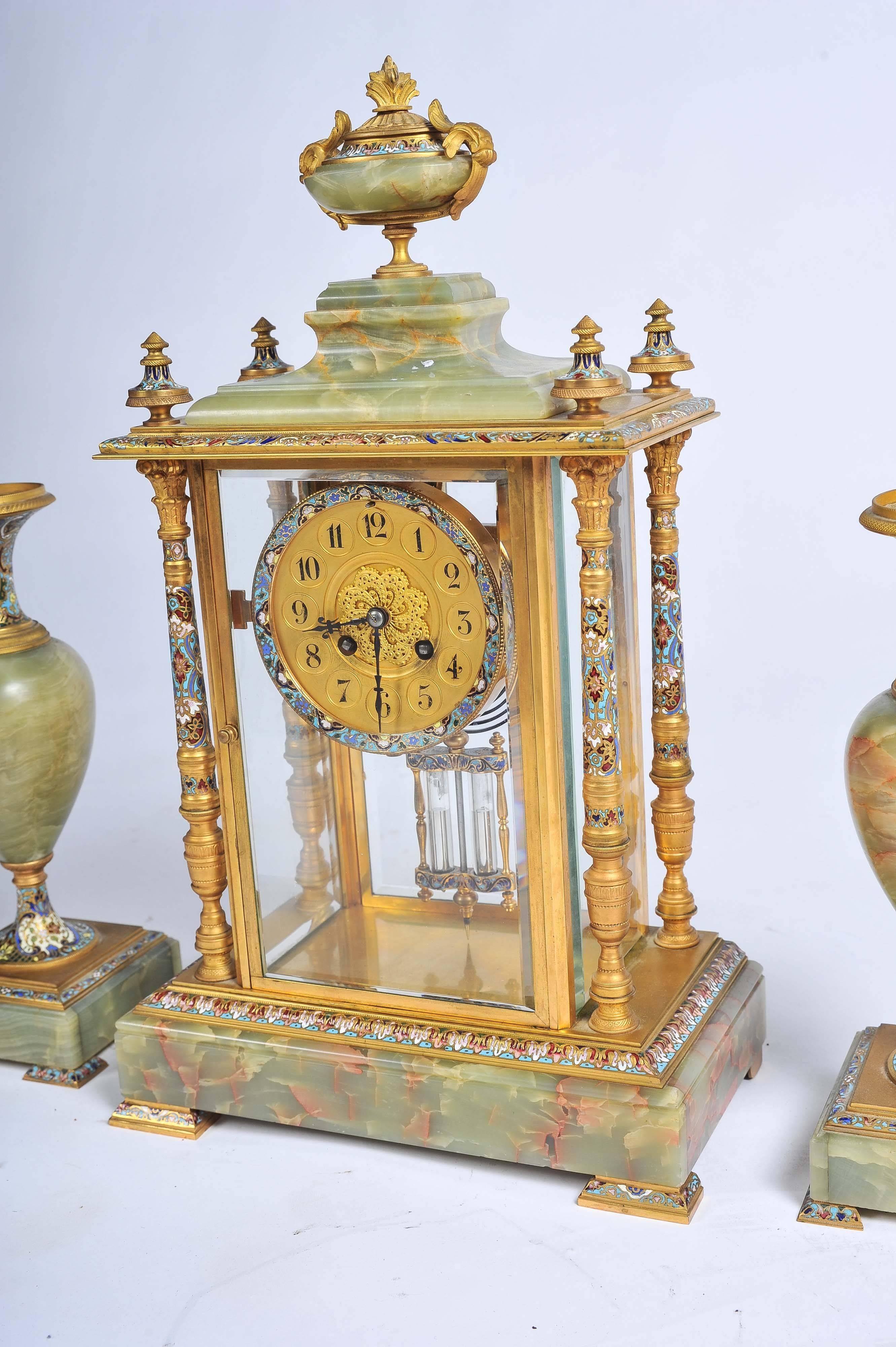 champleve clock