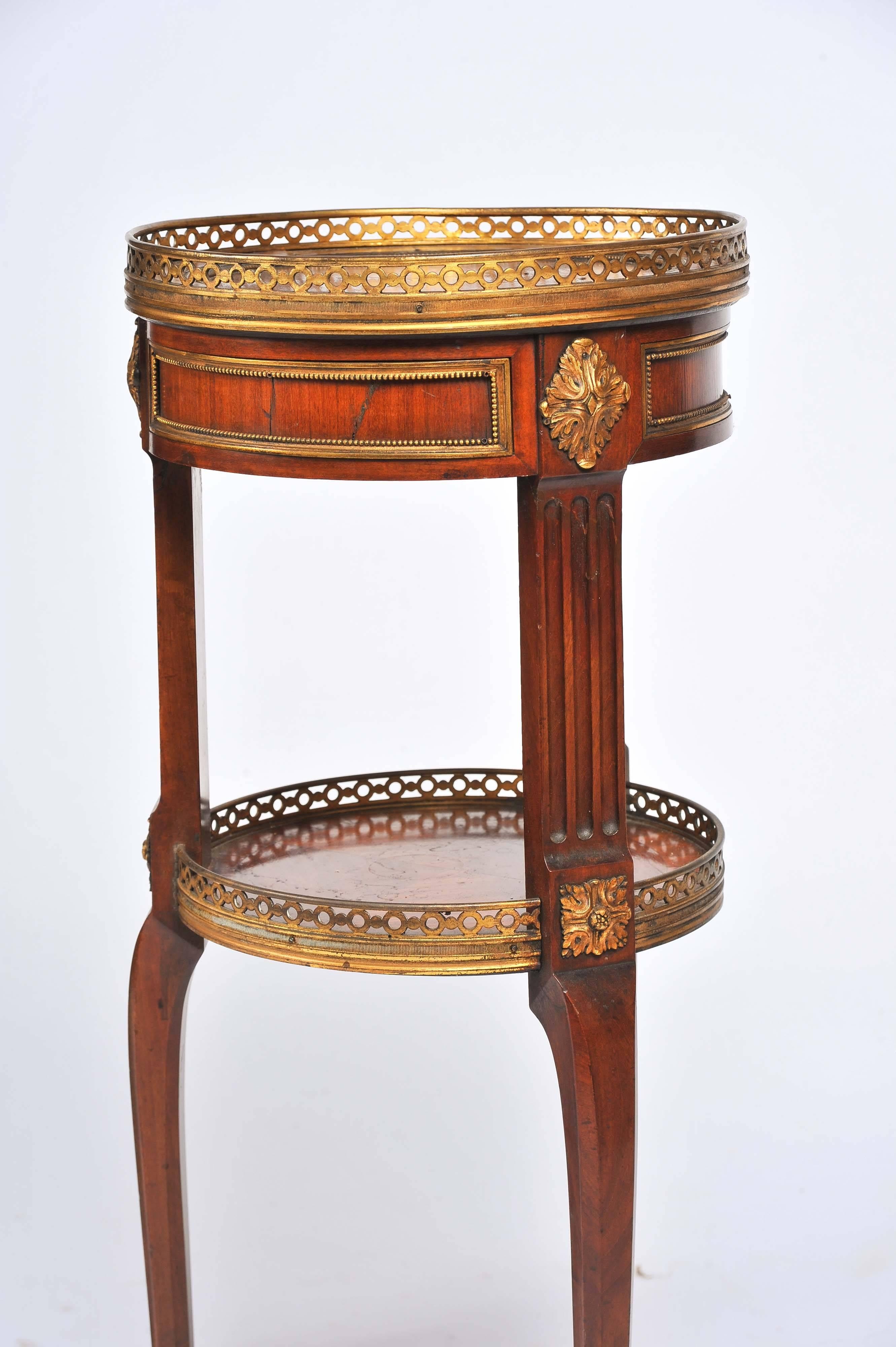 French Near Pair of Empire Influenced Side Tables, 19th Century