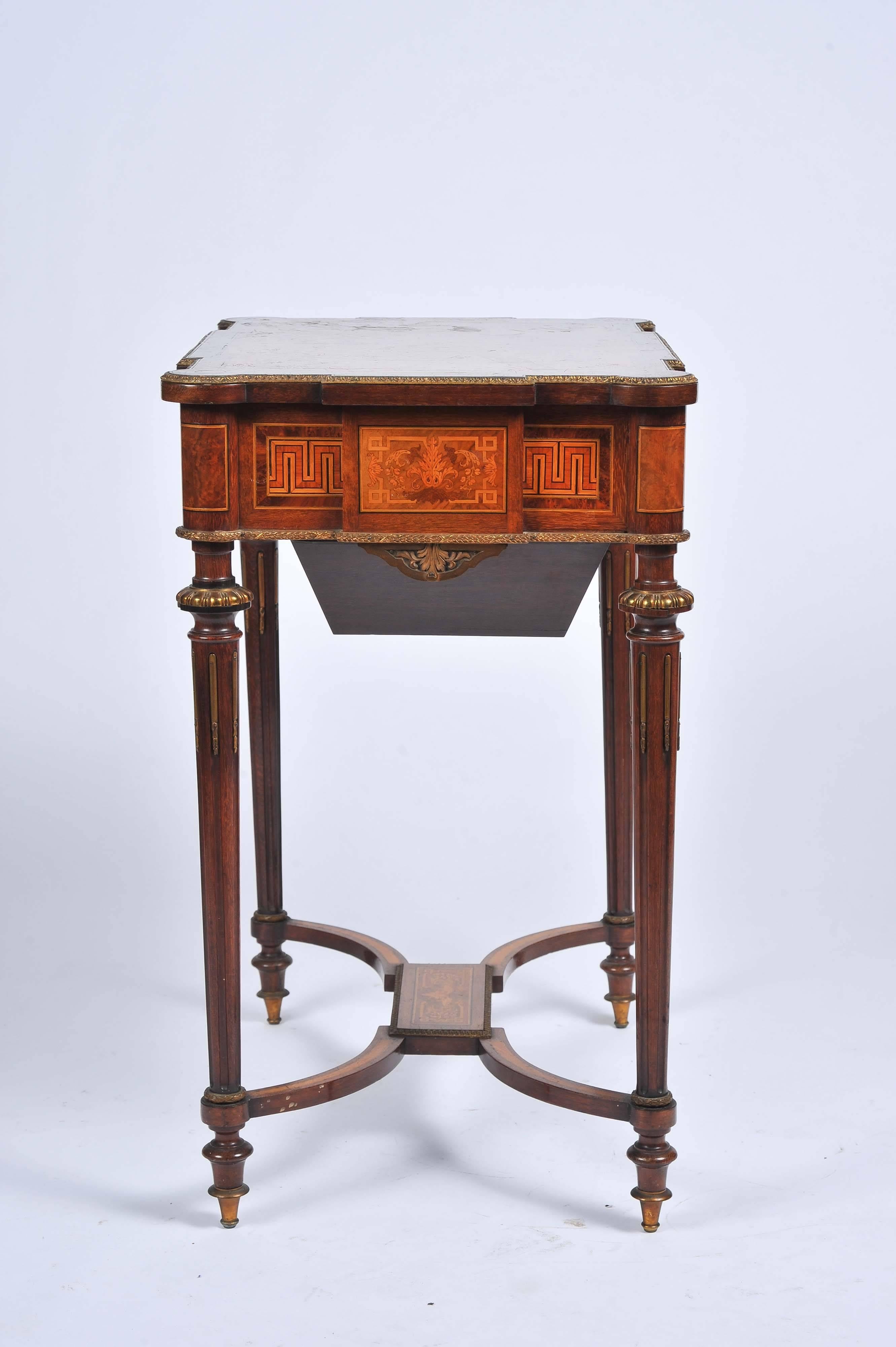 19th Century Walnut Work Table 3