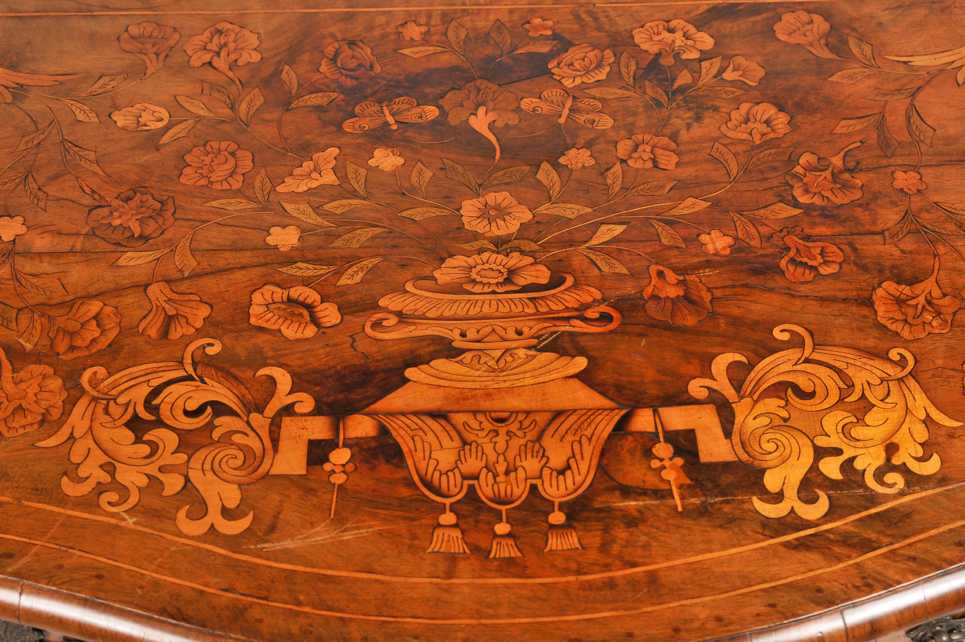 18th Century Dutch Marquetry Side Table In Good Condition In Brighton, Sussex