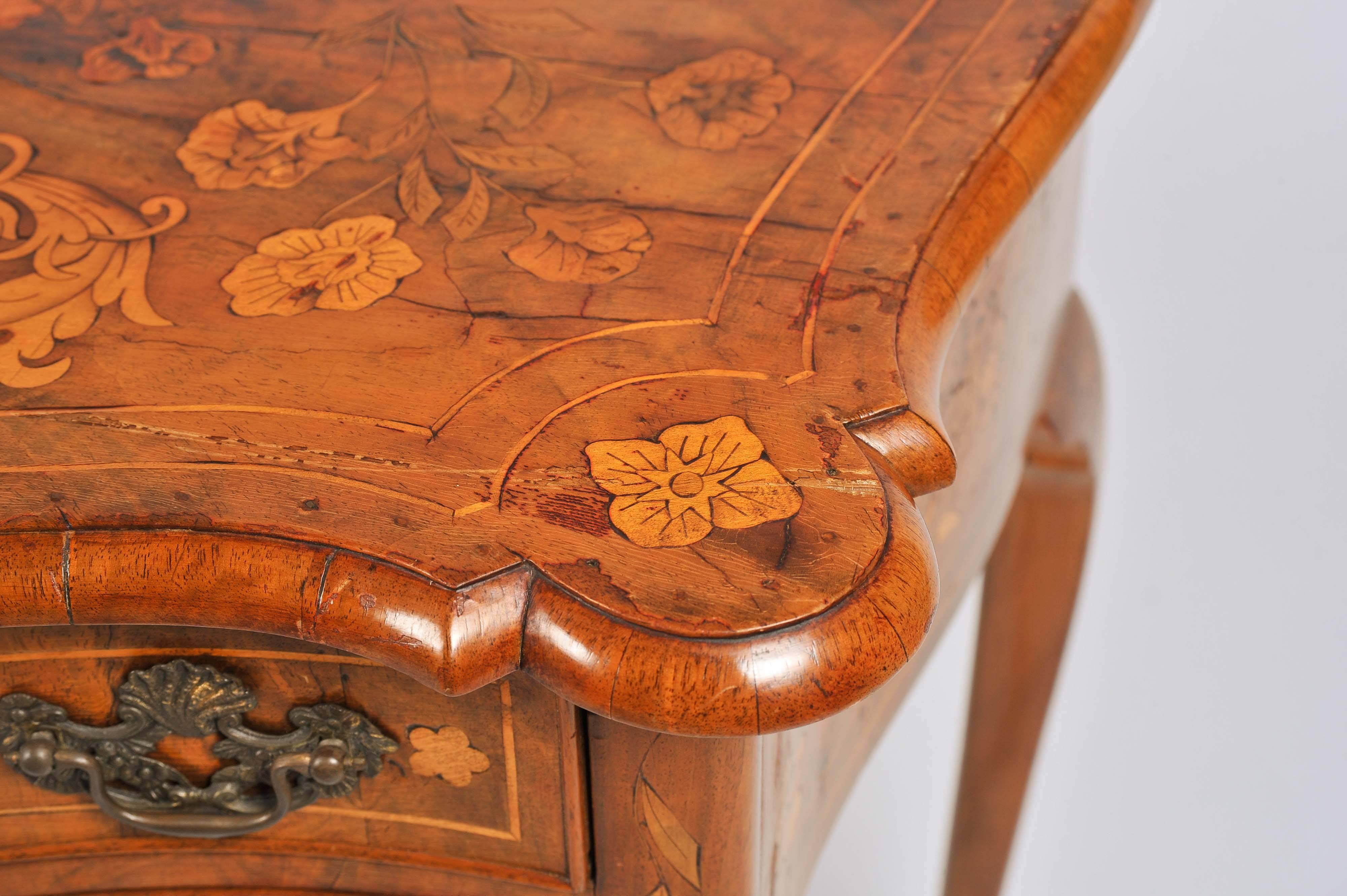 Late 18th Century 18th Century Dutch Marquetry Side Table