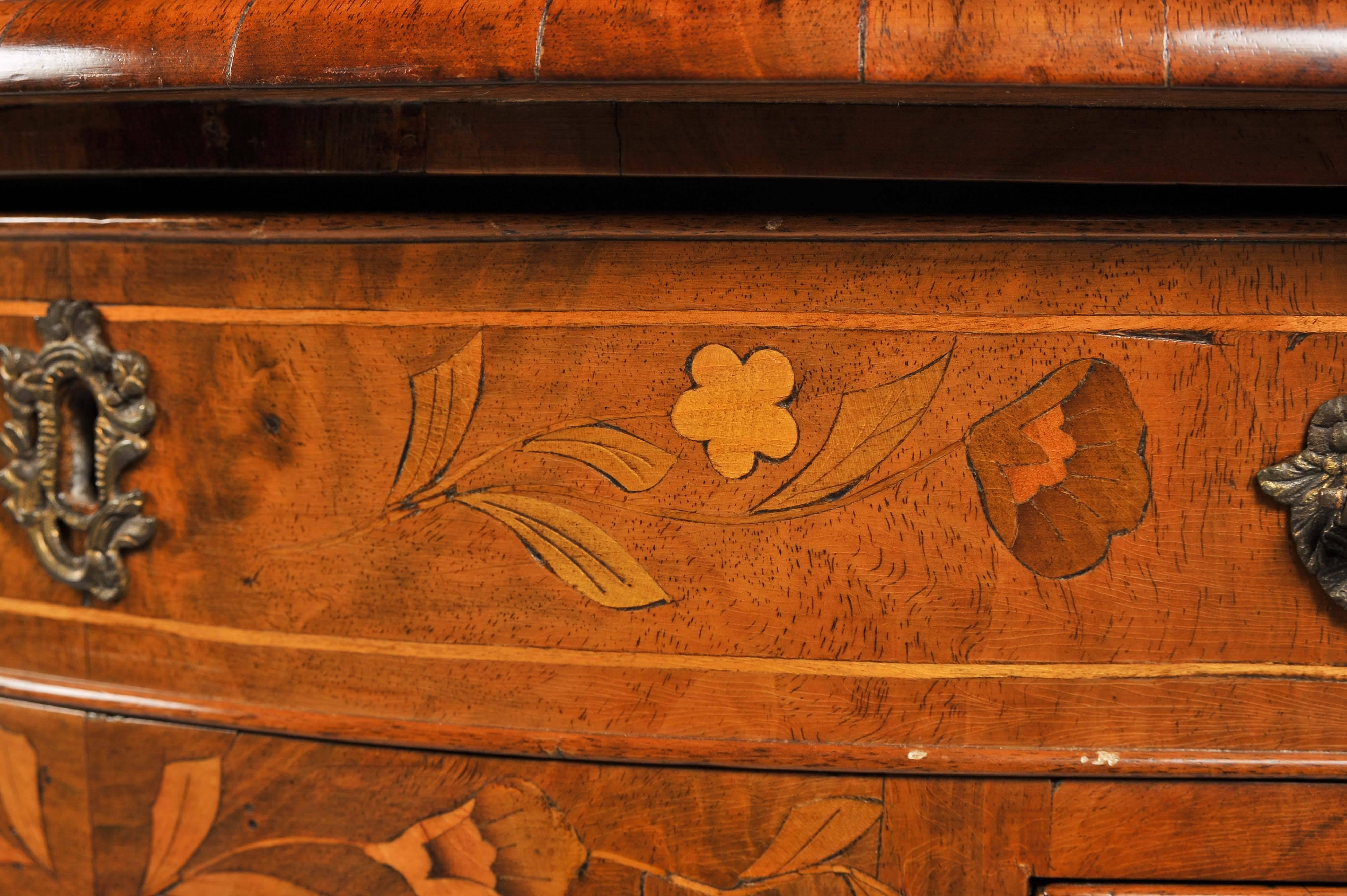 18th Century Dutch Marquetry Side Table 1