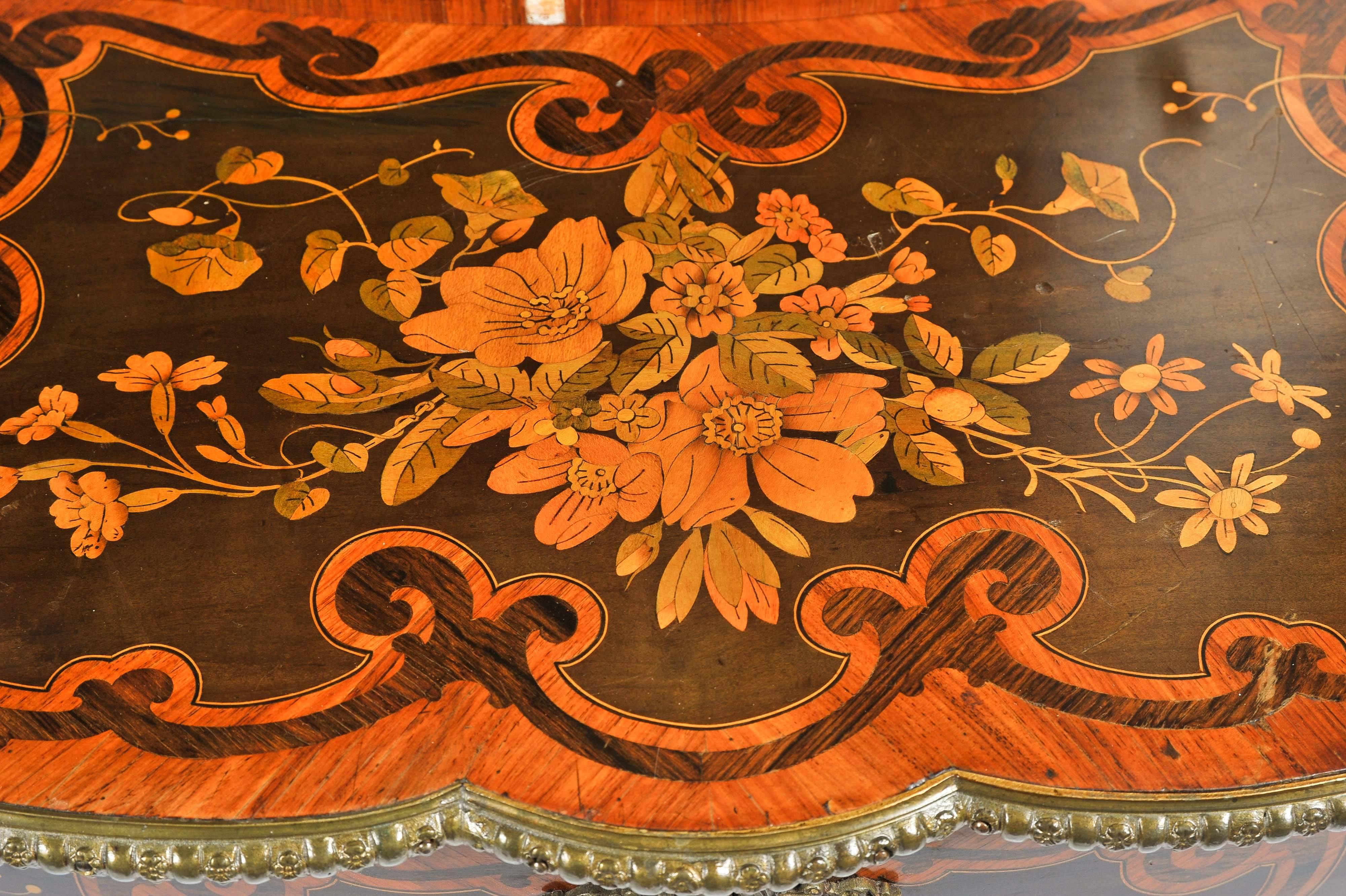 19th Century Marquetry Side Cabinet For Sale 1