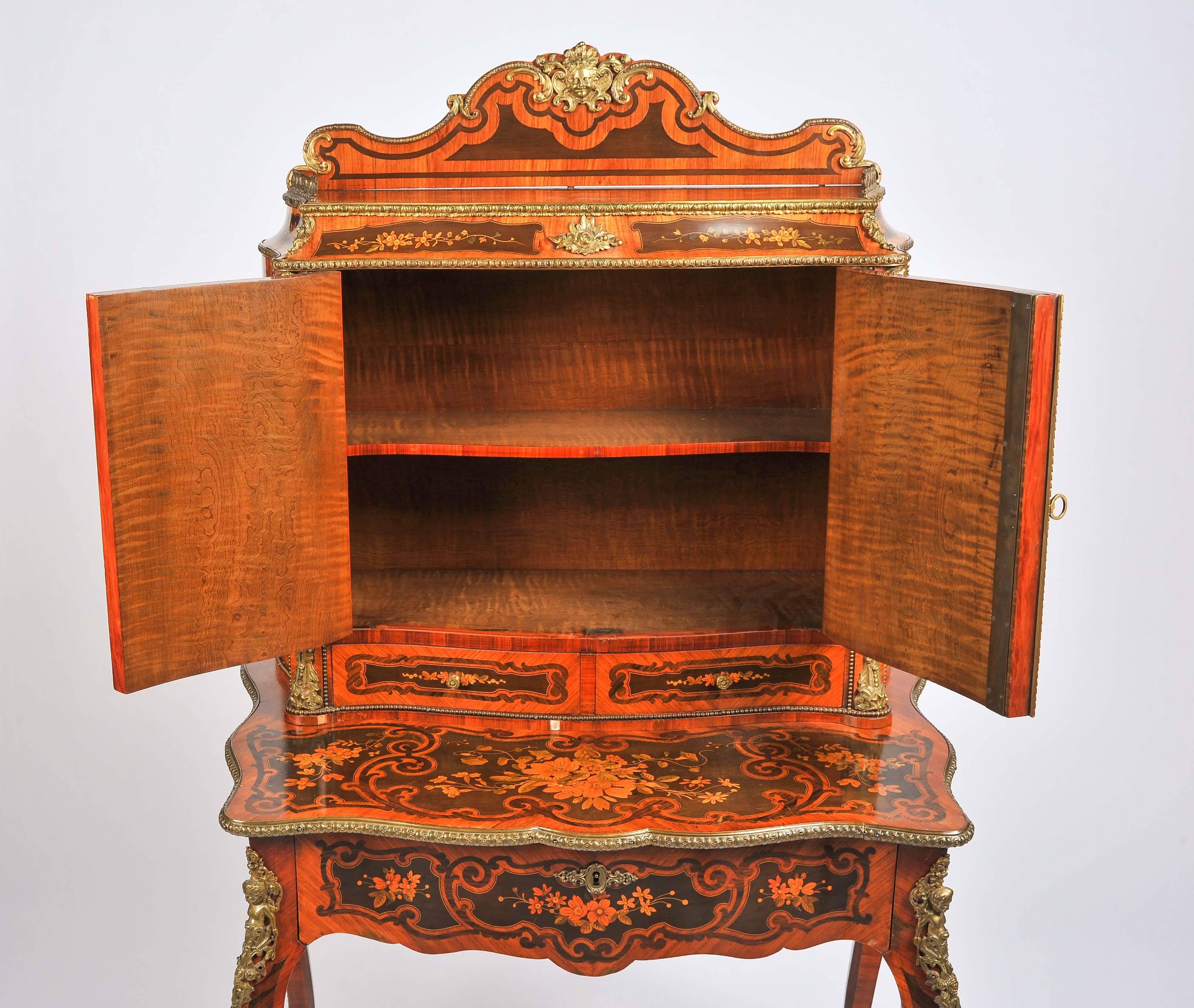 19th Century Marquetry Side Cabinet For Sale 3