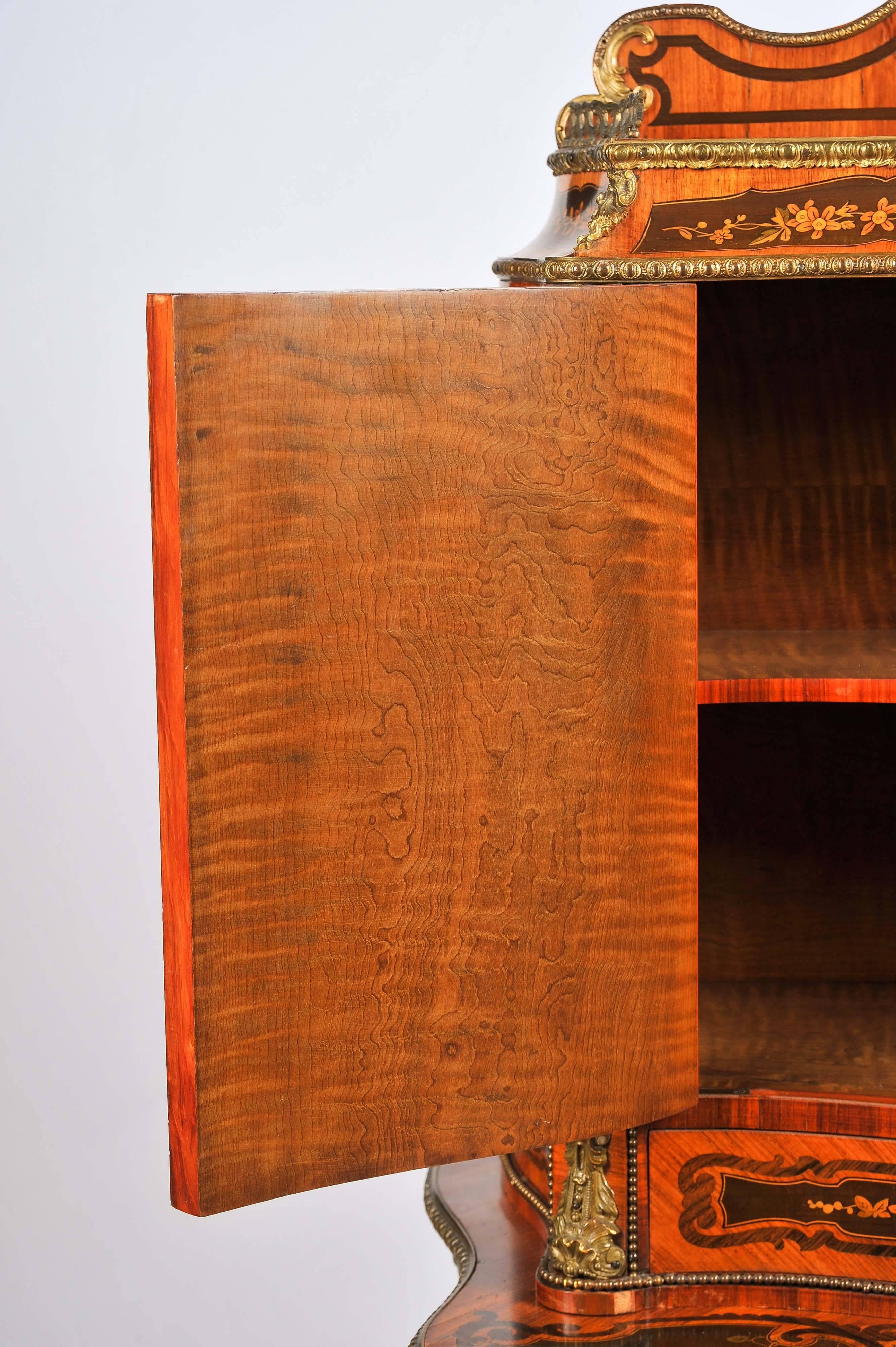 19th Century Marquetry Side Cabinet For Sale 4