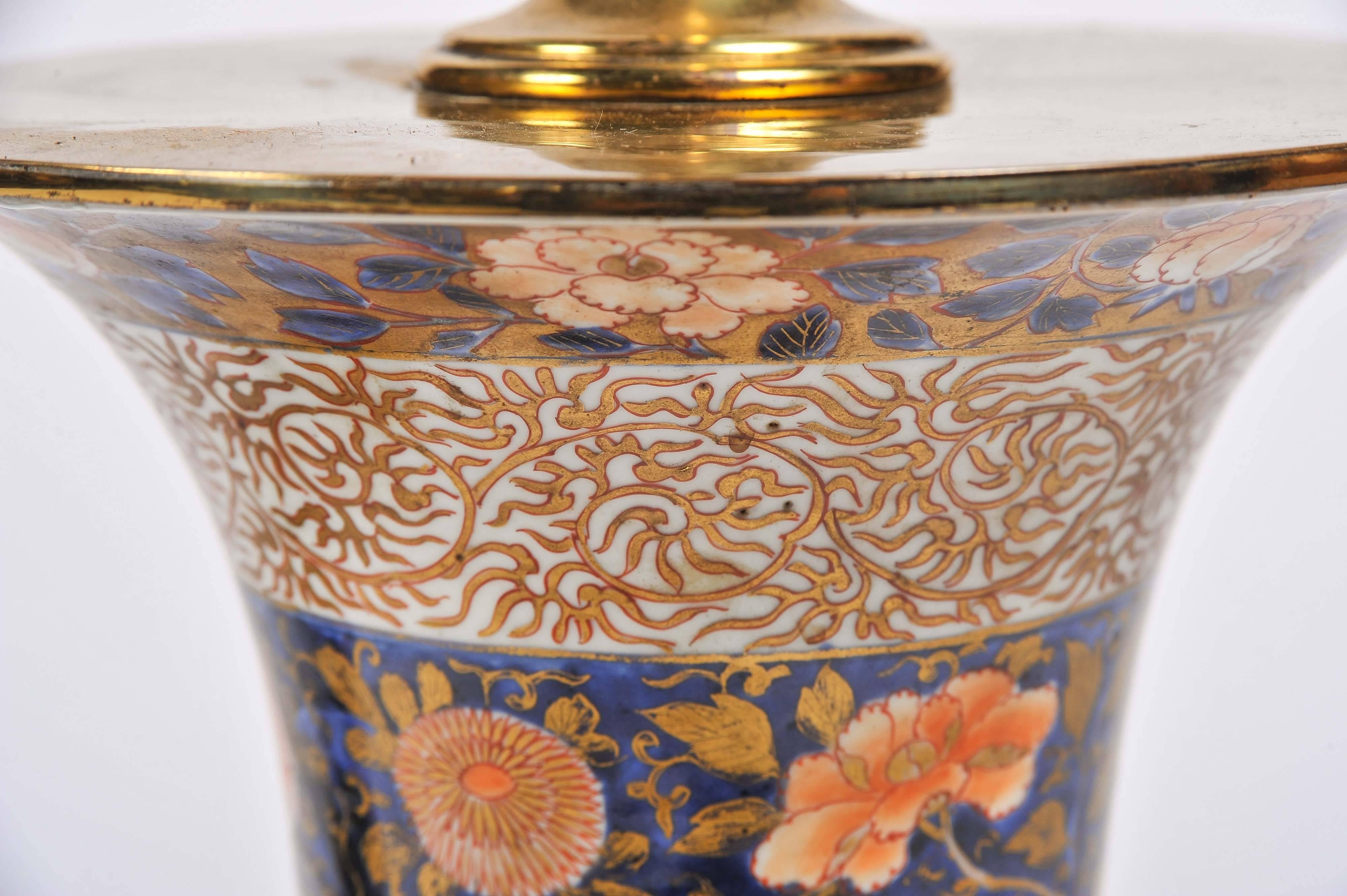 Large Pair of 18th Century Japanese Arita Vases/Lamps 2