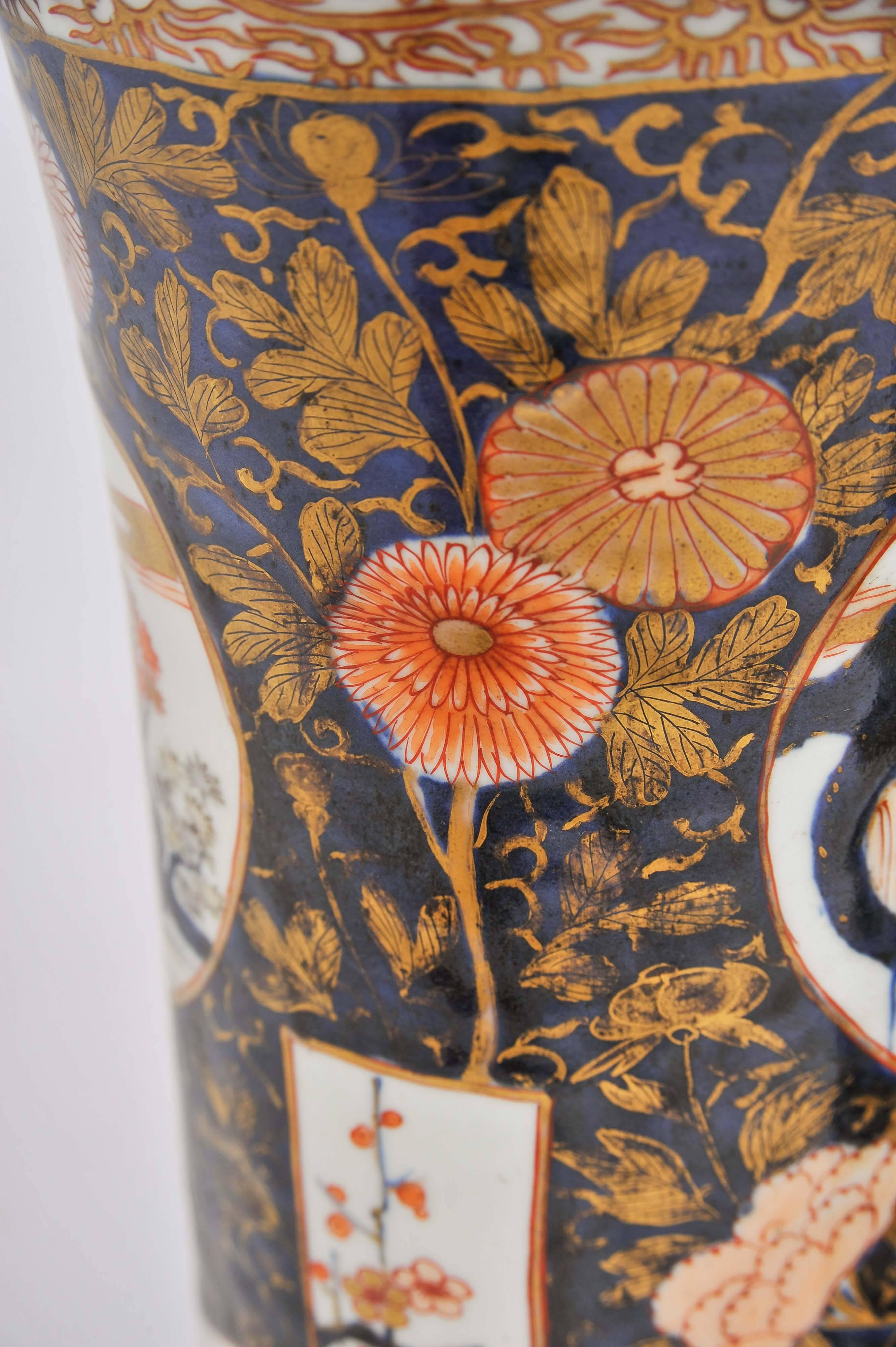 Large Pair of 18th Century Japanese Arita Vases/Lamps 3