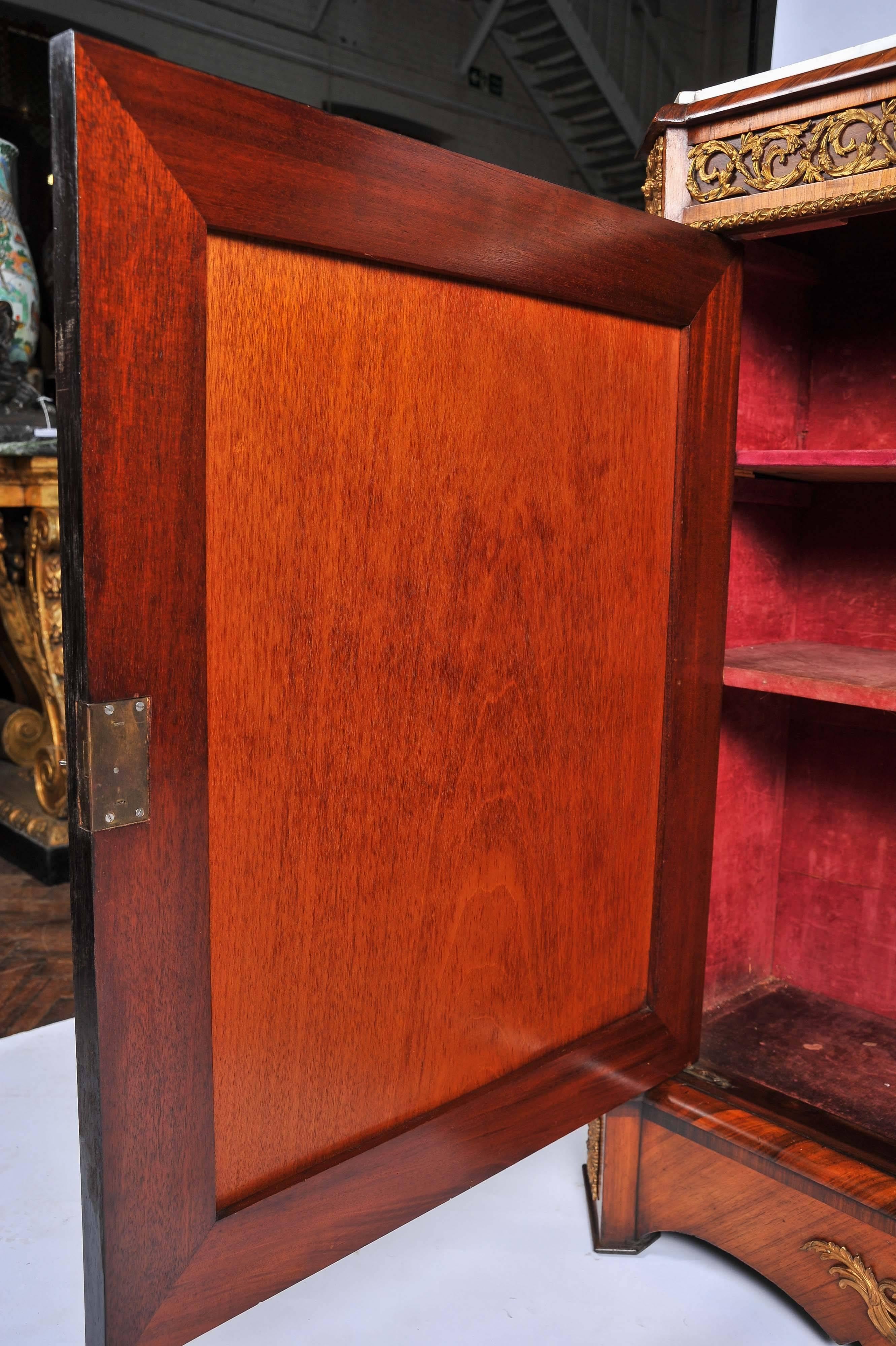 Pair 19th Century Kingwood Pier Cabinets For Sale 1